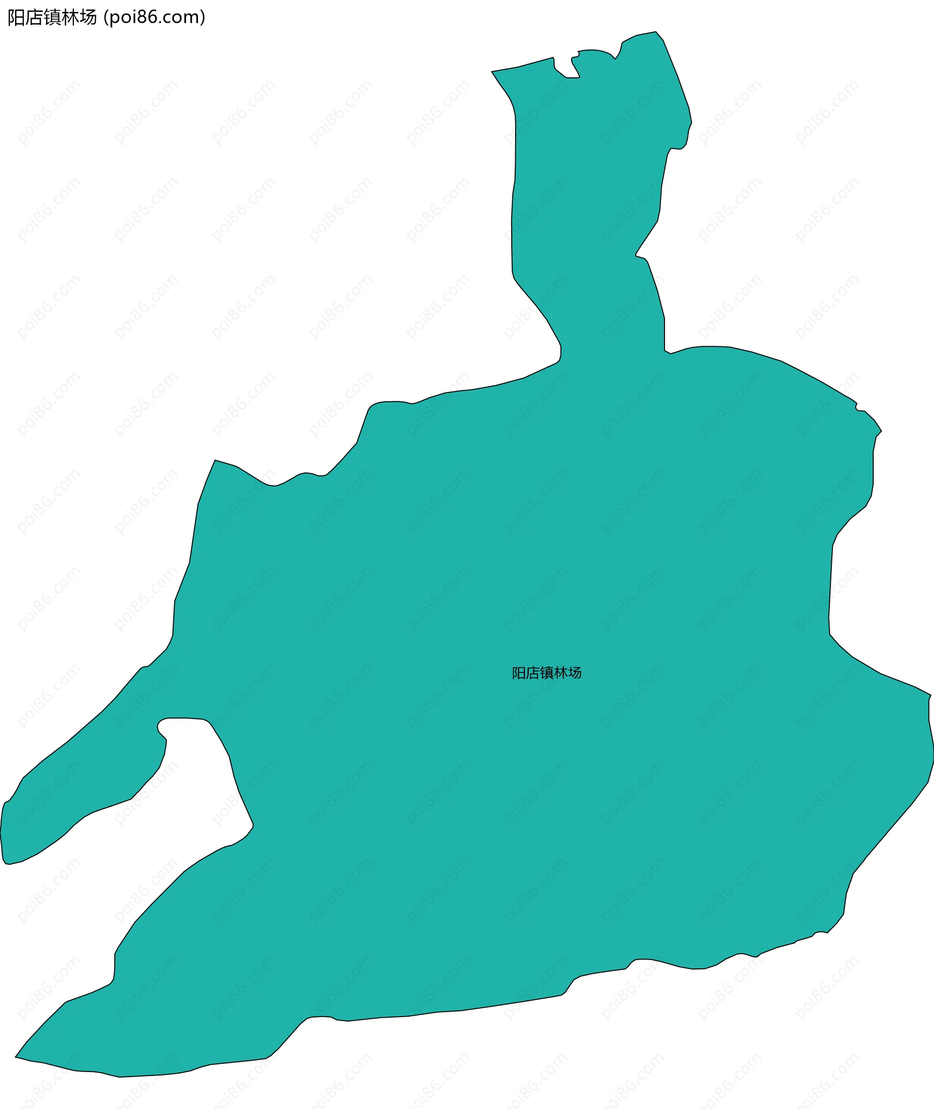 阳店镇林场边界地图