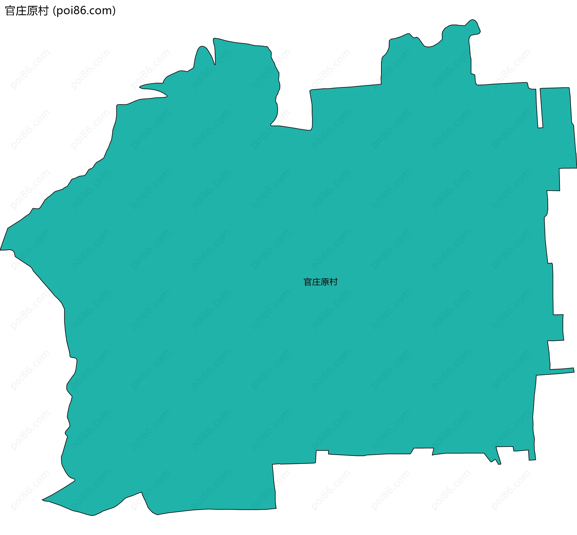 官庄原村边界地图