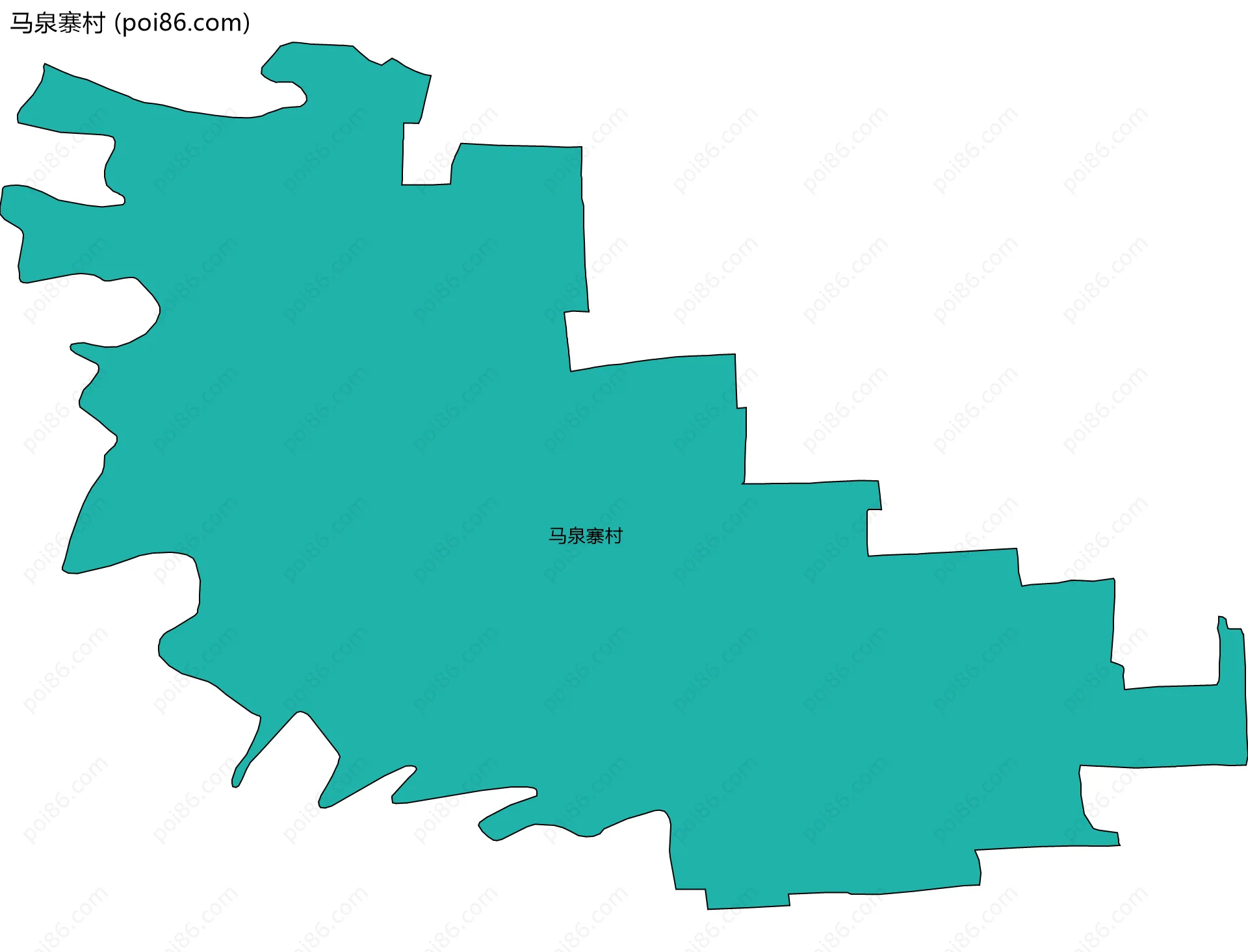 马泉寨村边界地图