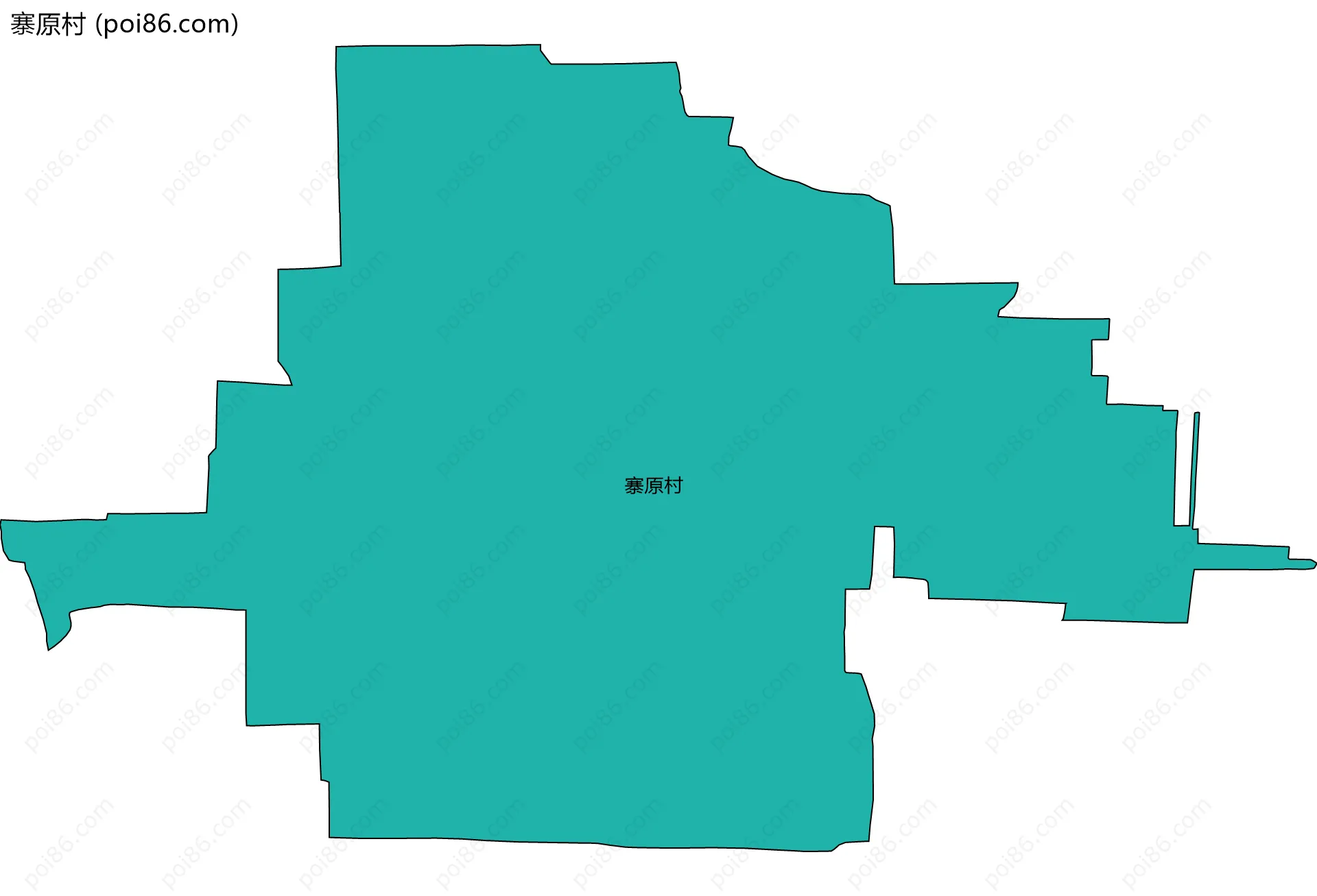 寨原村边界地图