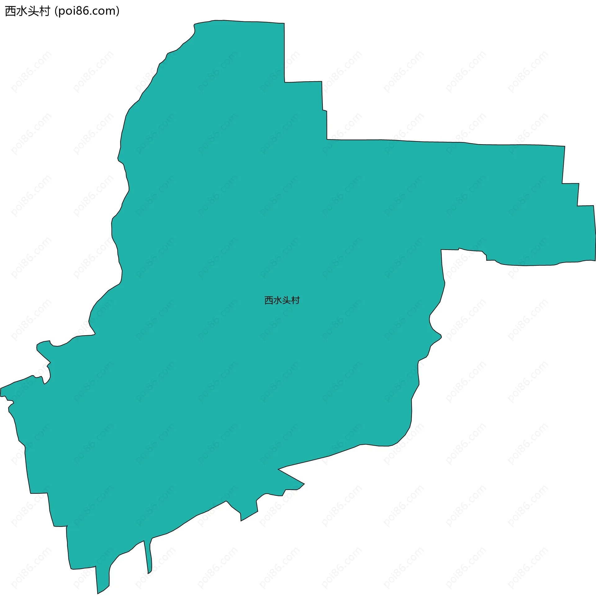 西水头村边界地图