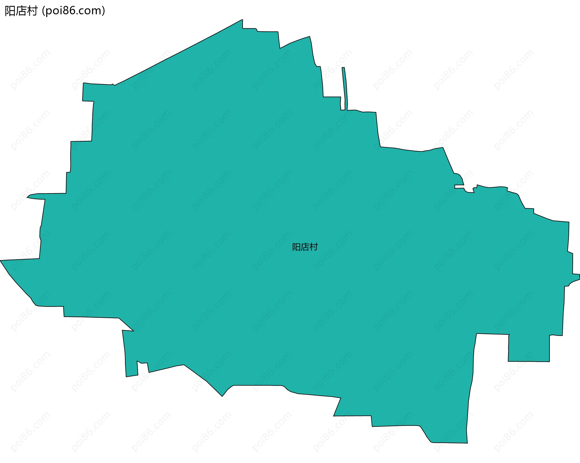 阳店村边界地图