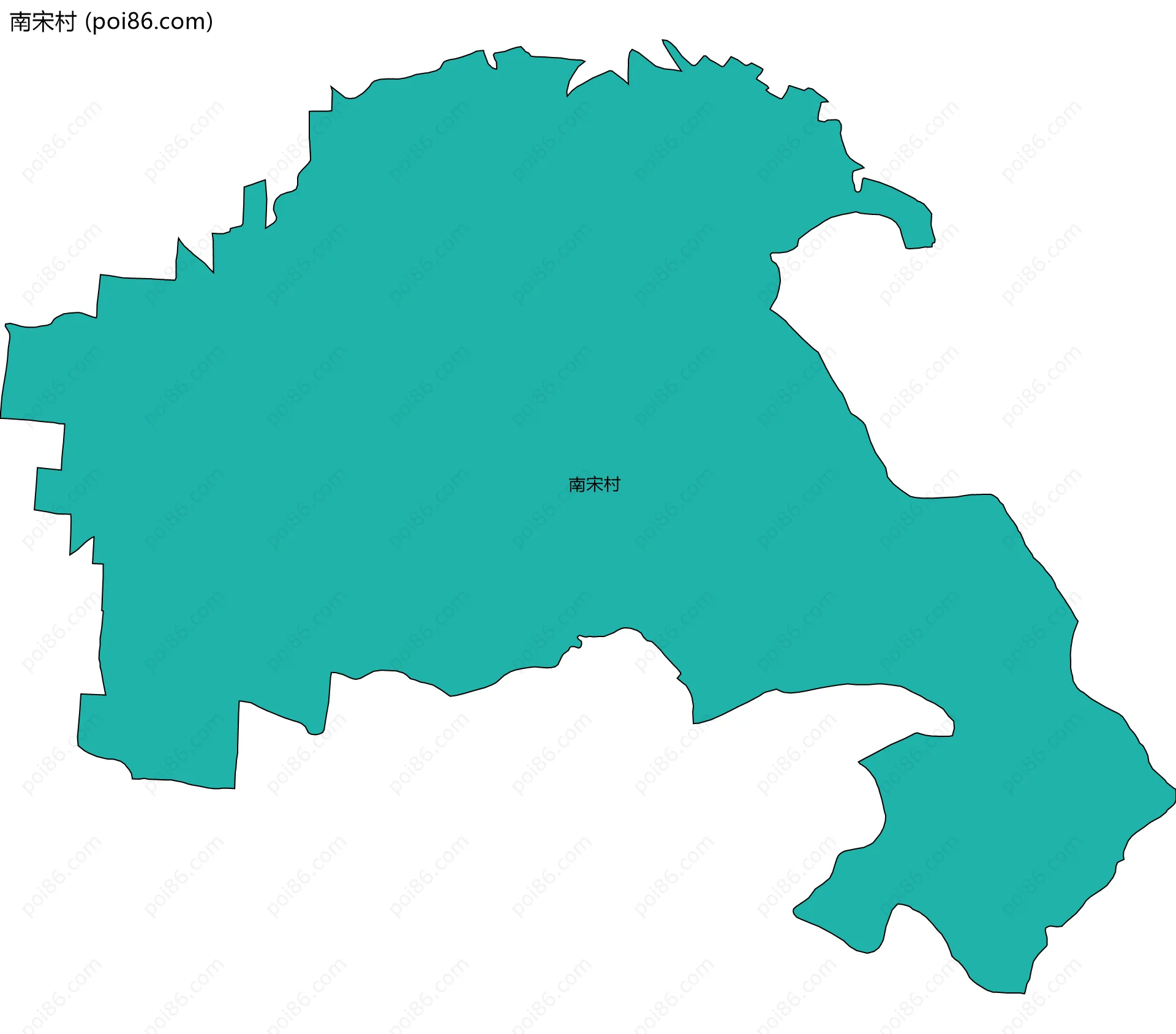 南宋村边界地图