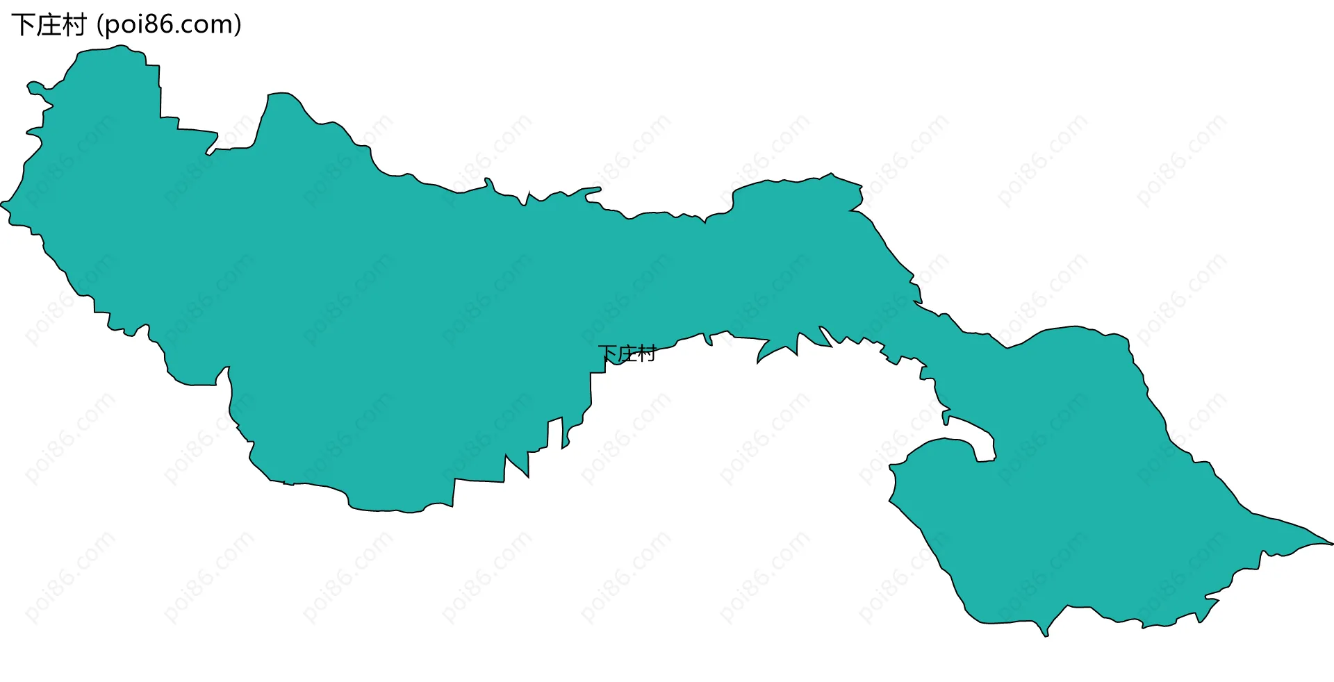 下庄村边界地图