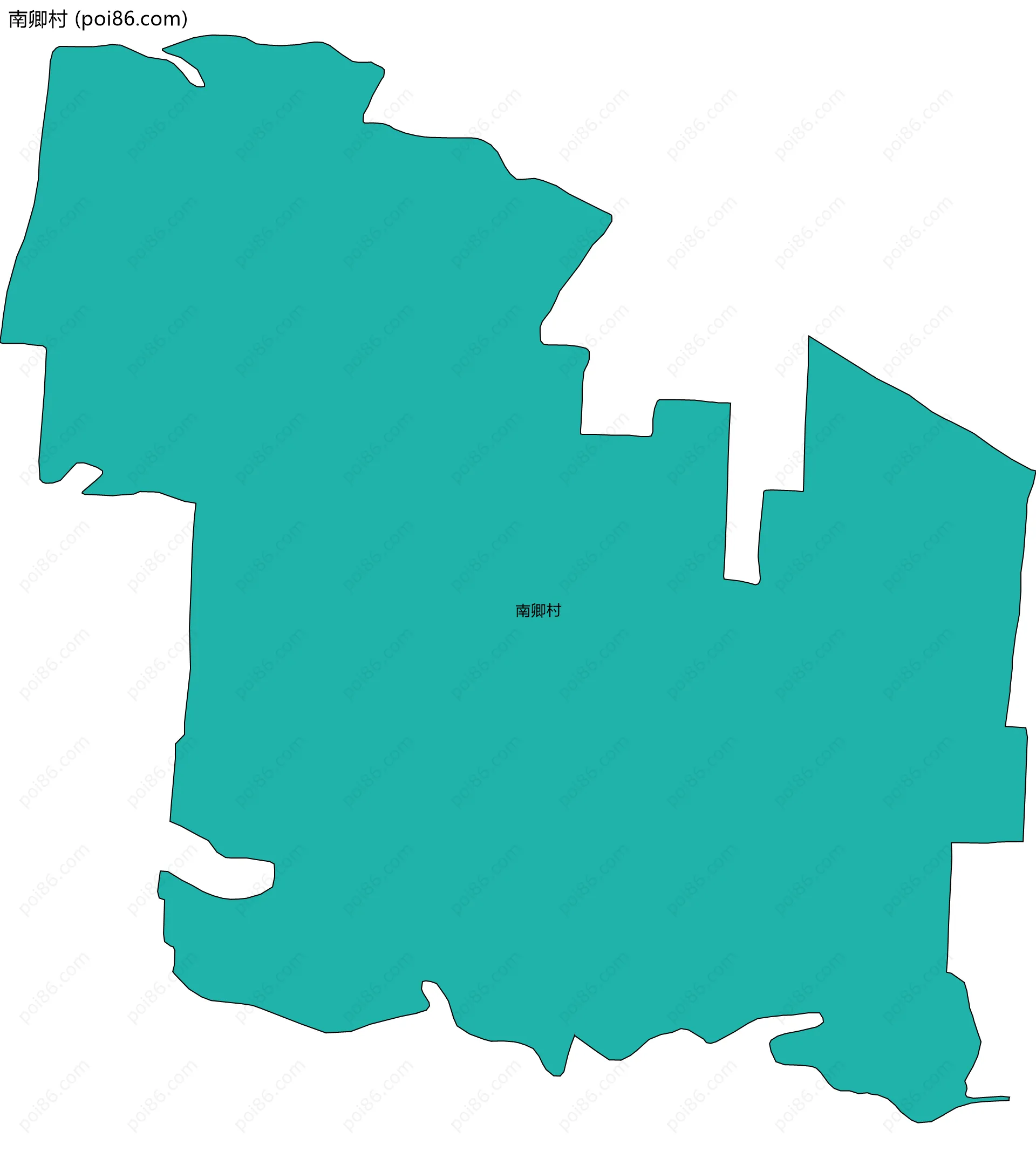 南卿村边界地图