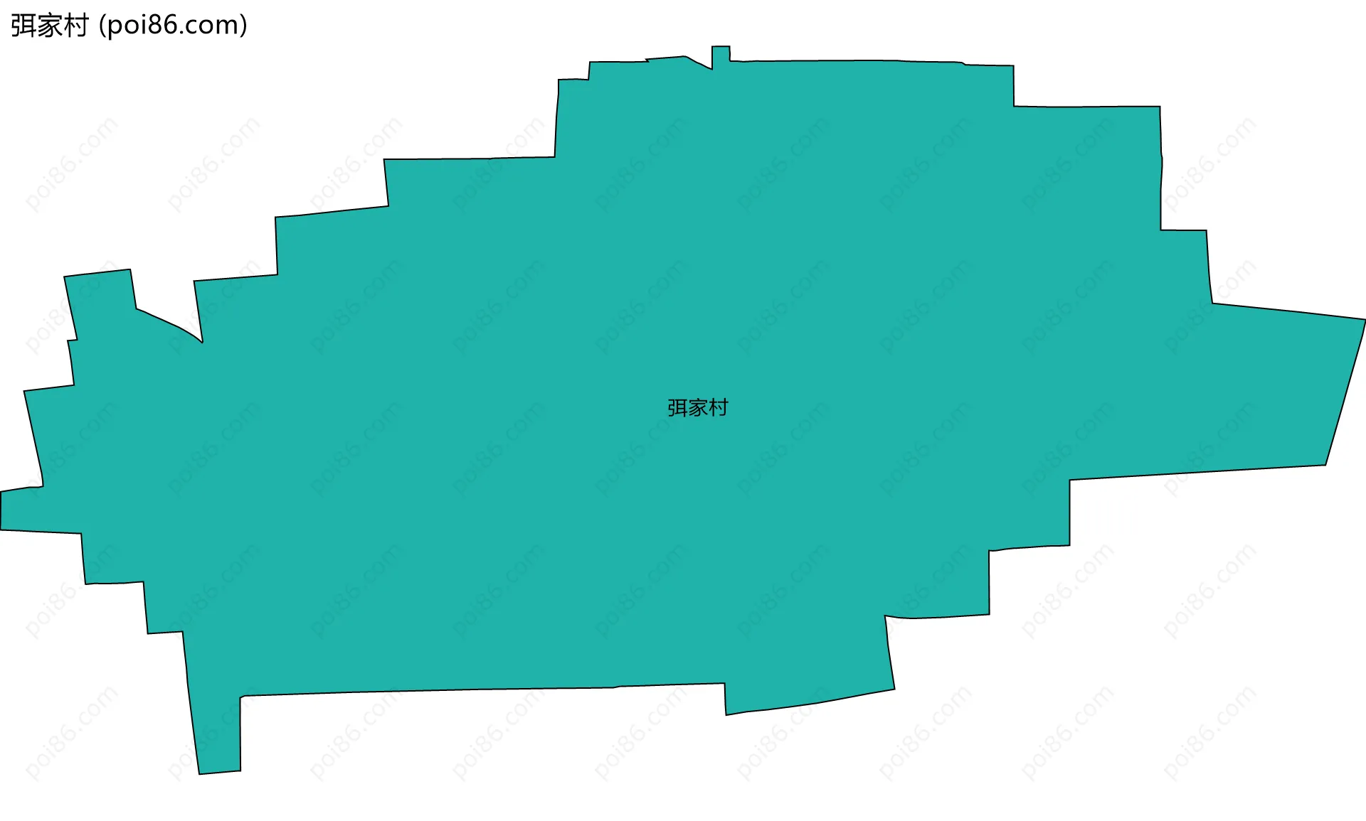 弭家村边界地图