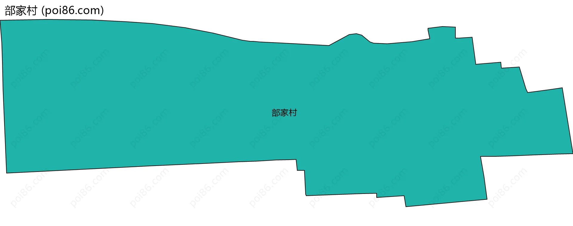 部家村边界地图