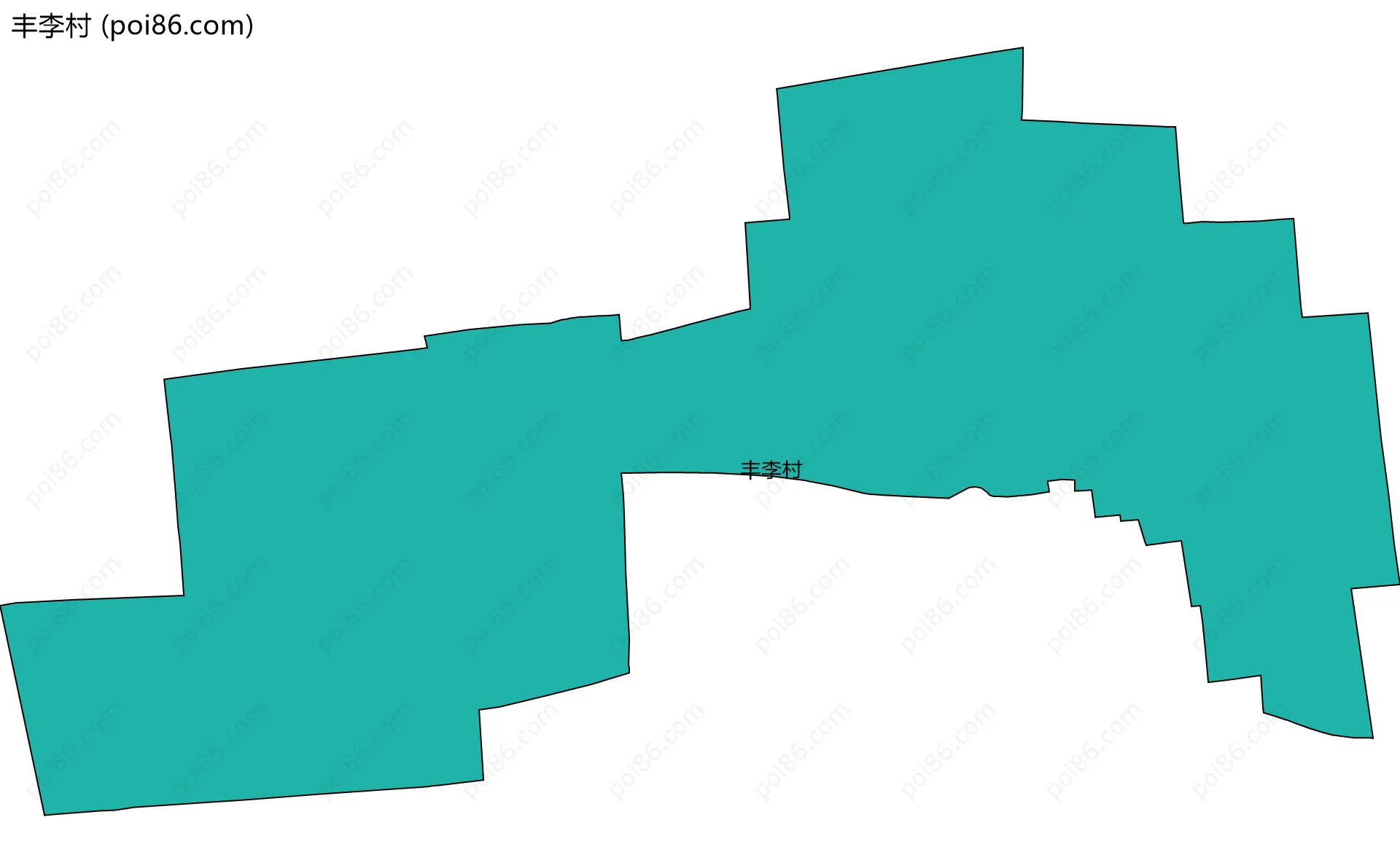 丰李村边界地图