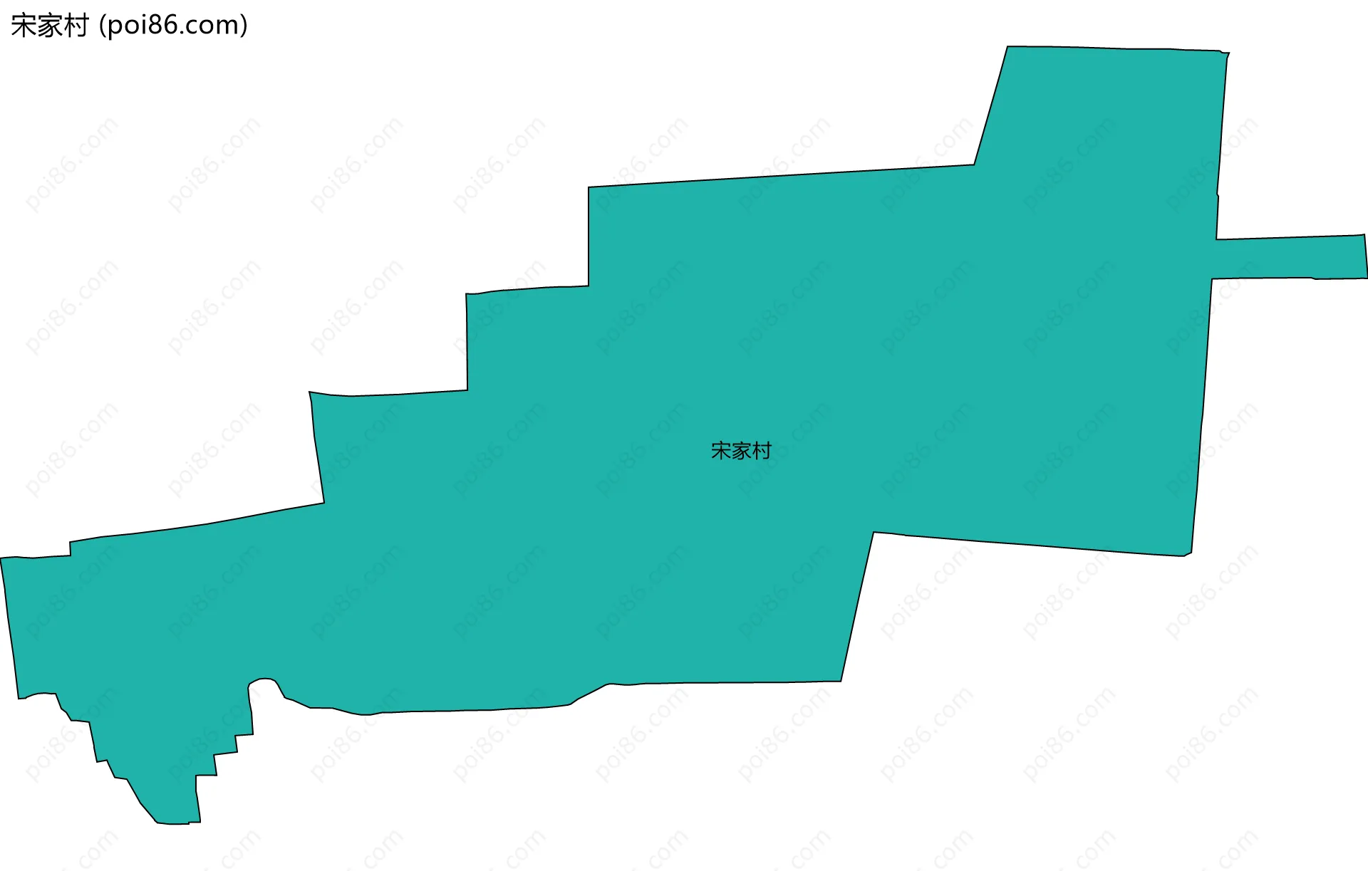 宋家村边界地图