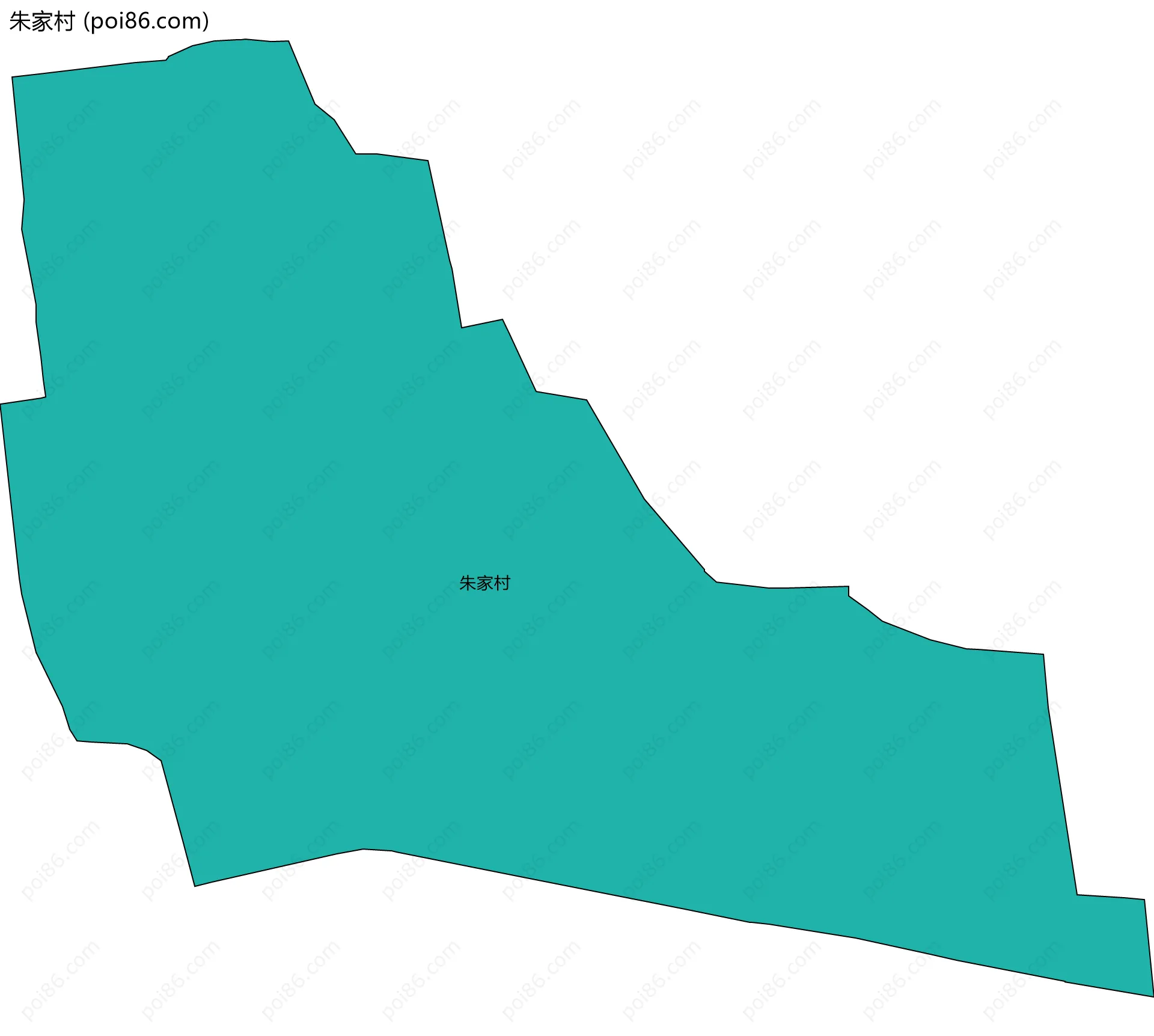 朱家村边界地图
