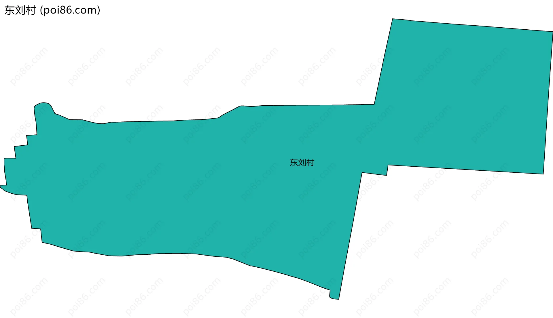 东刘村边界地图