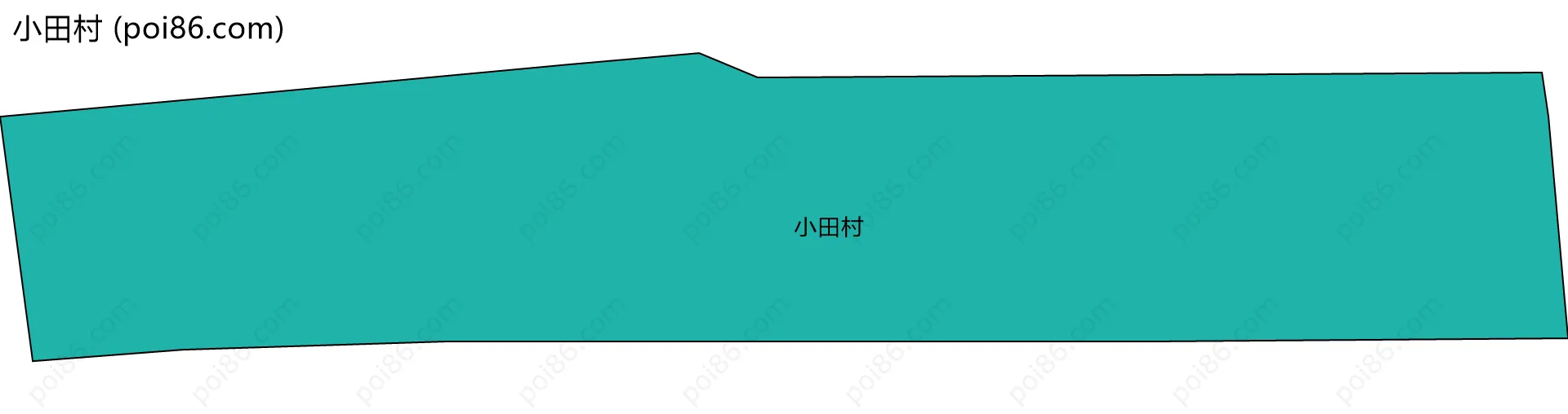 小田村边界地图