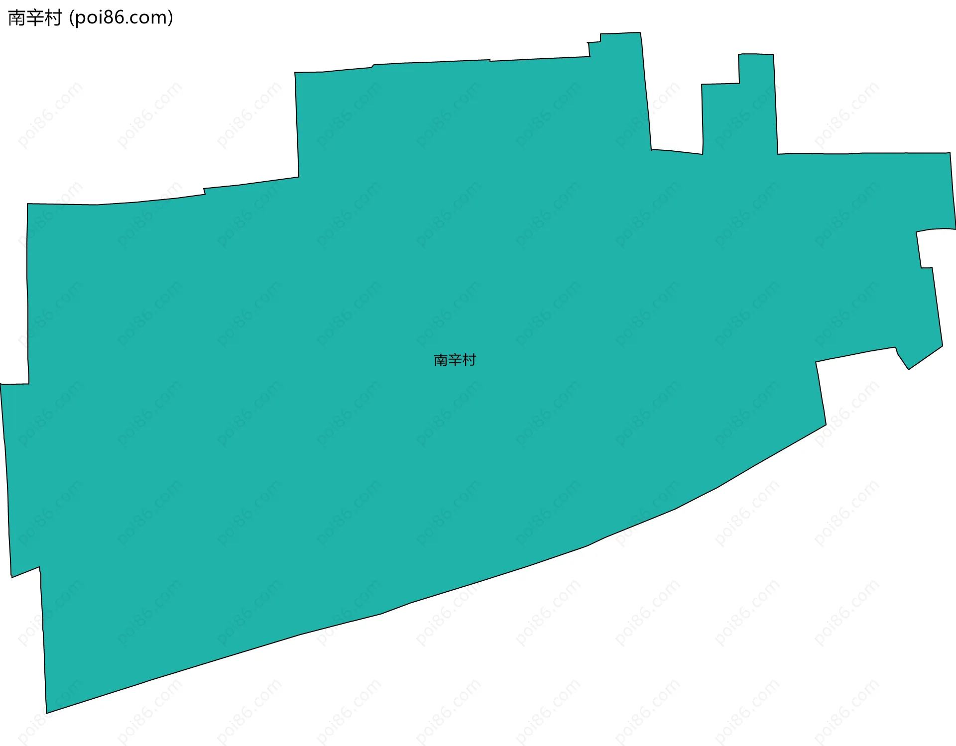南辛村边界地图