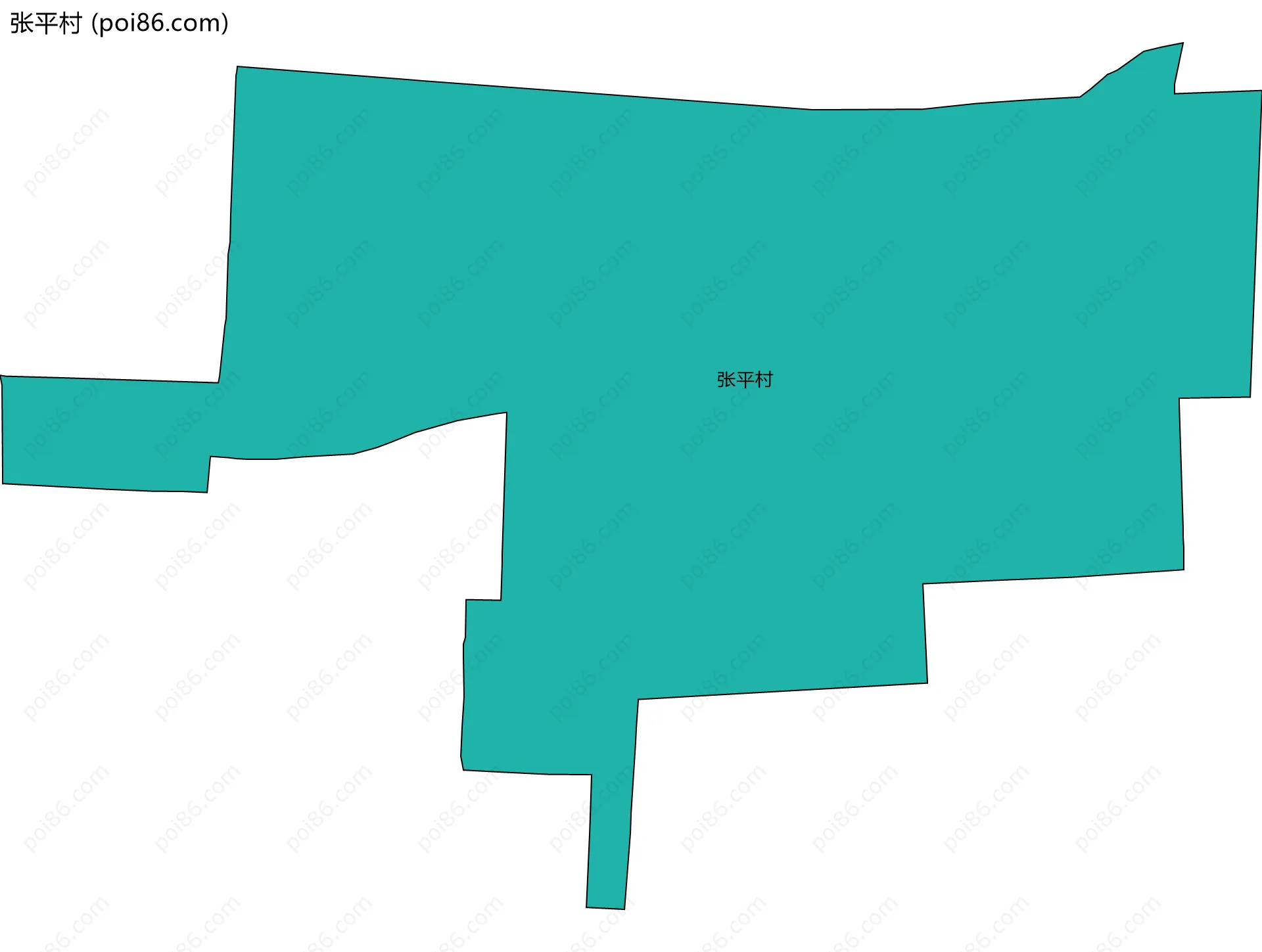 张平村边界地图
