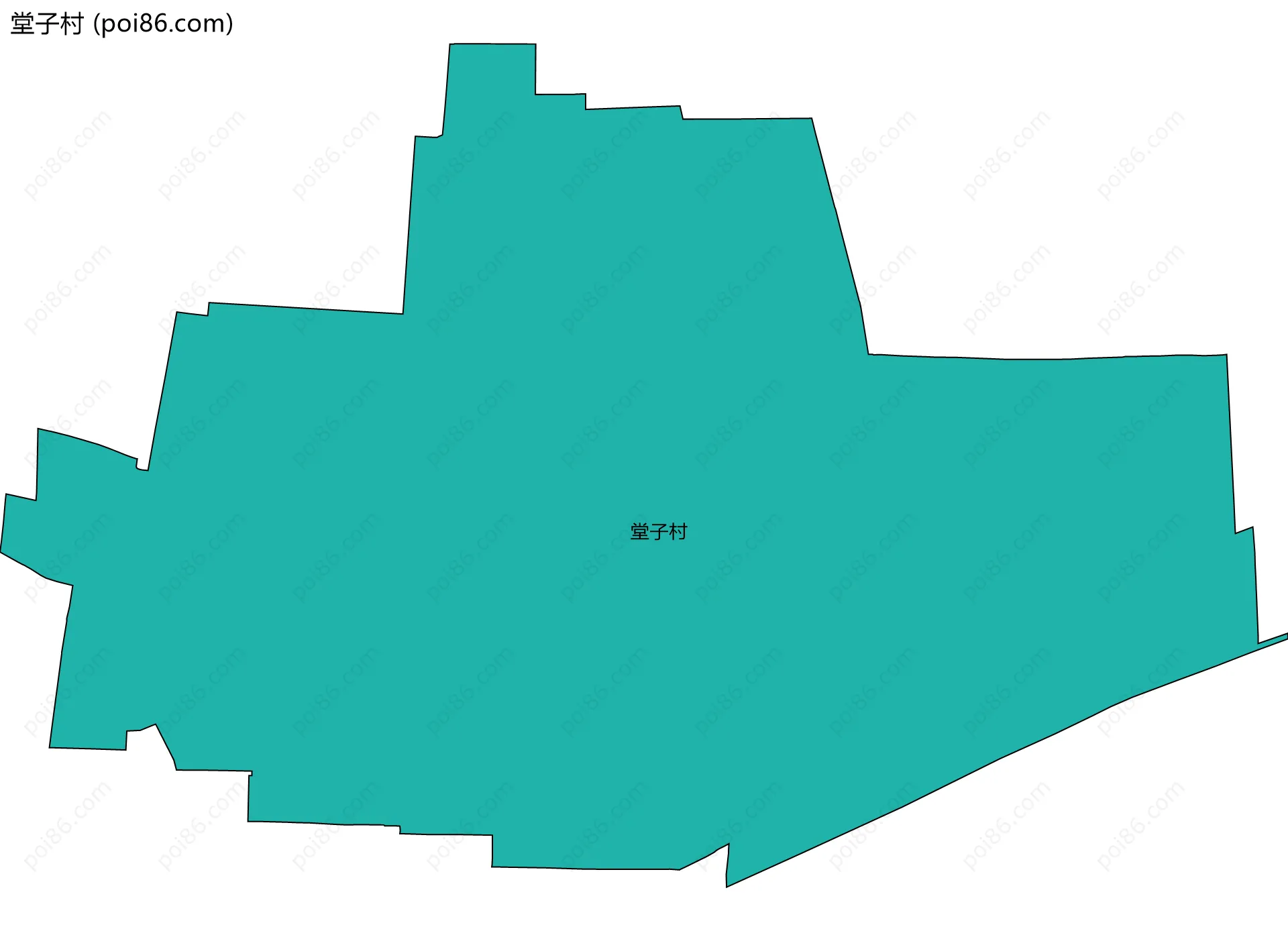 堂子村边界地图