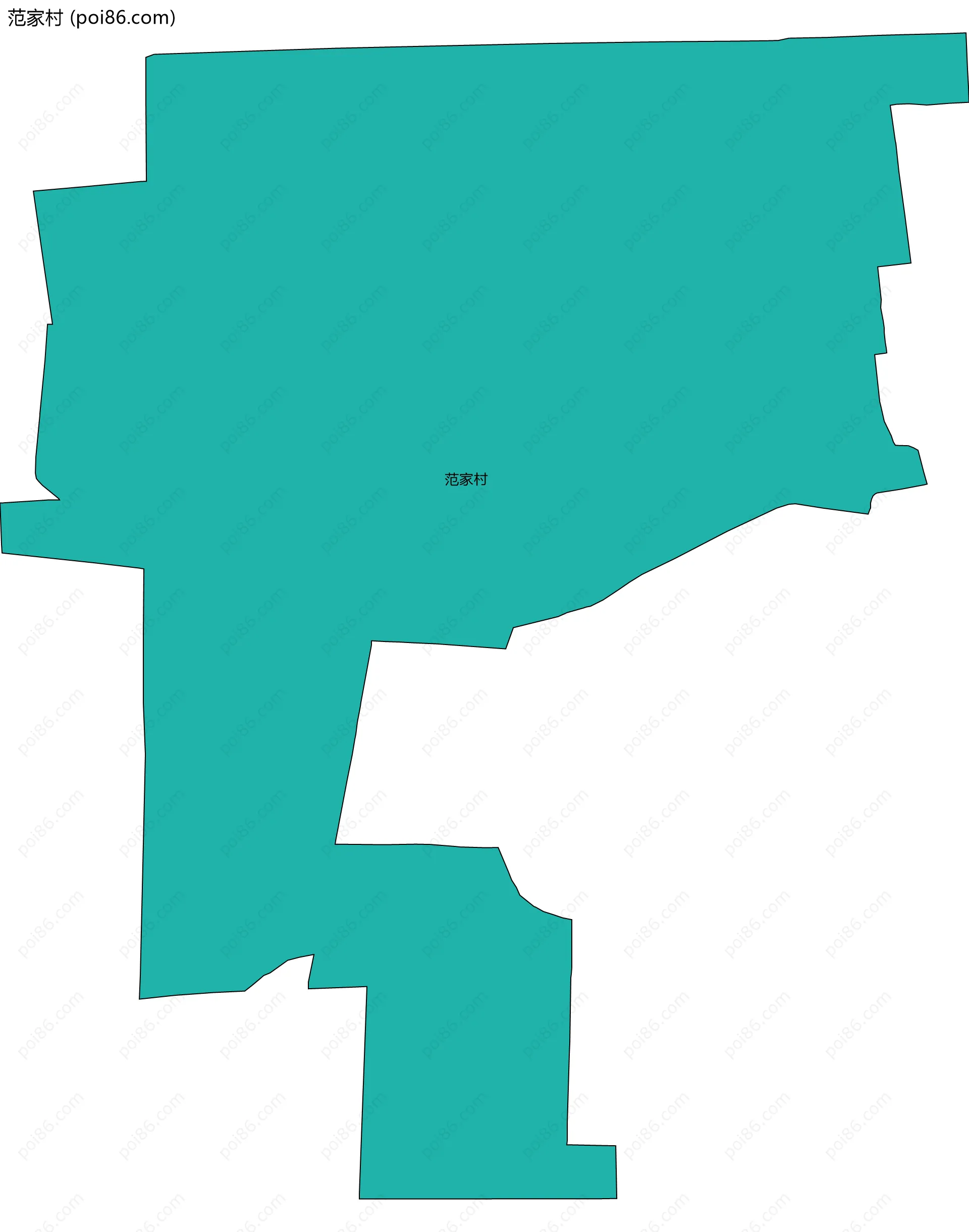 范家村边界地图