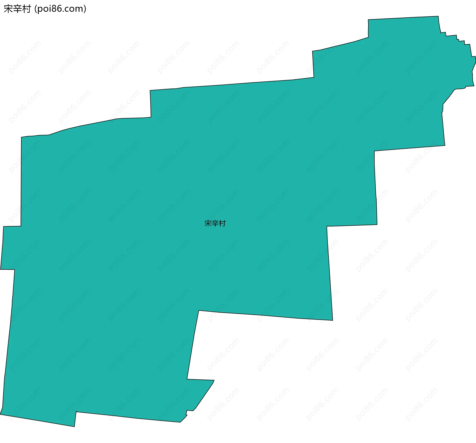 宋辛村边界地图