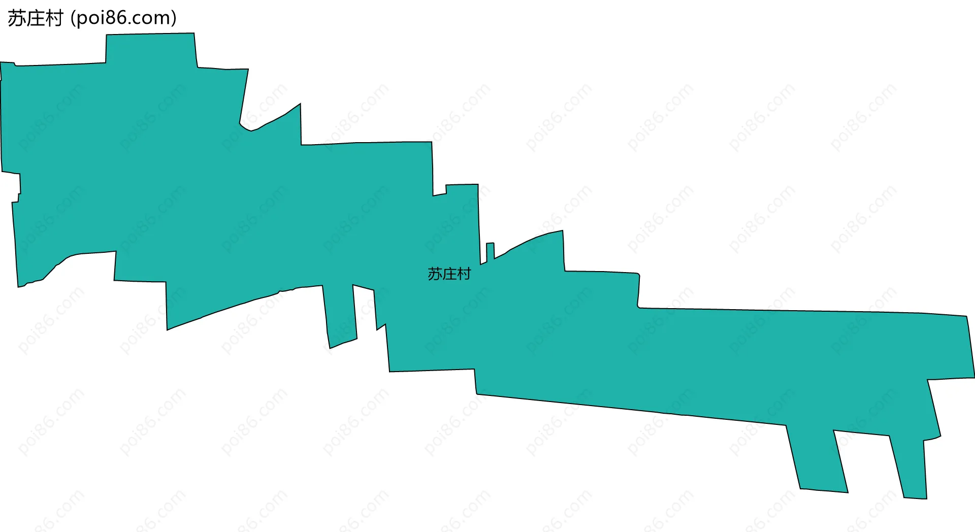 苏庄村边界地图