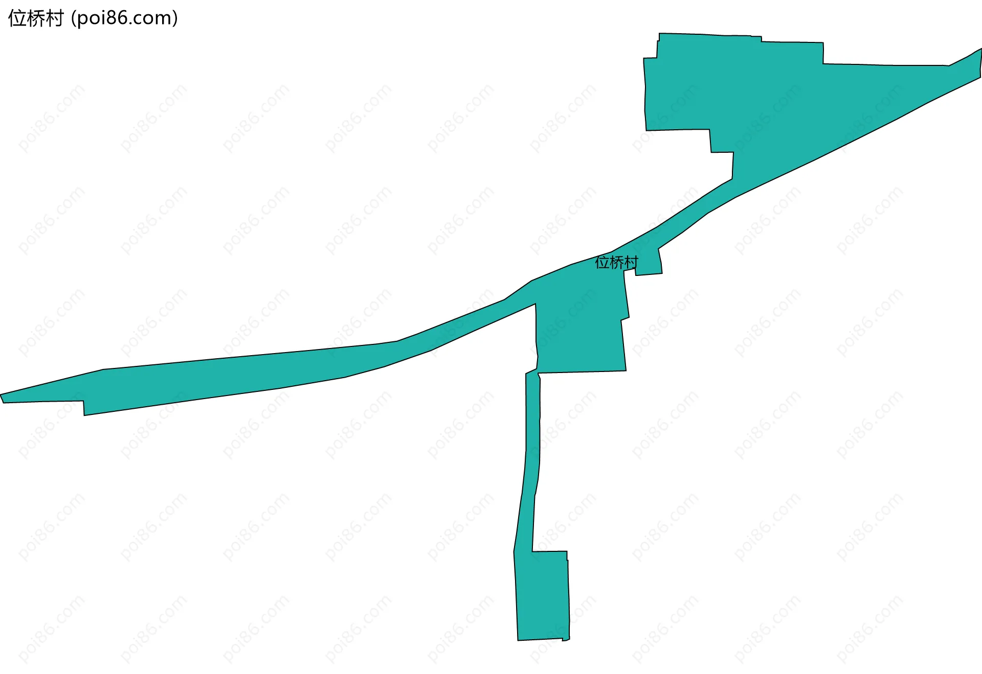 位桥村边界地图