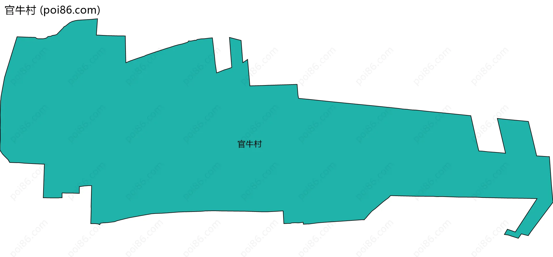 官牛村边界地图