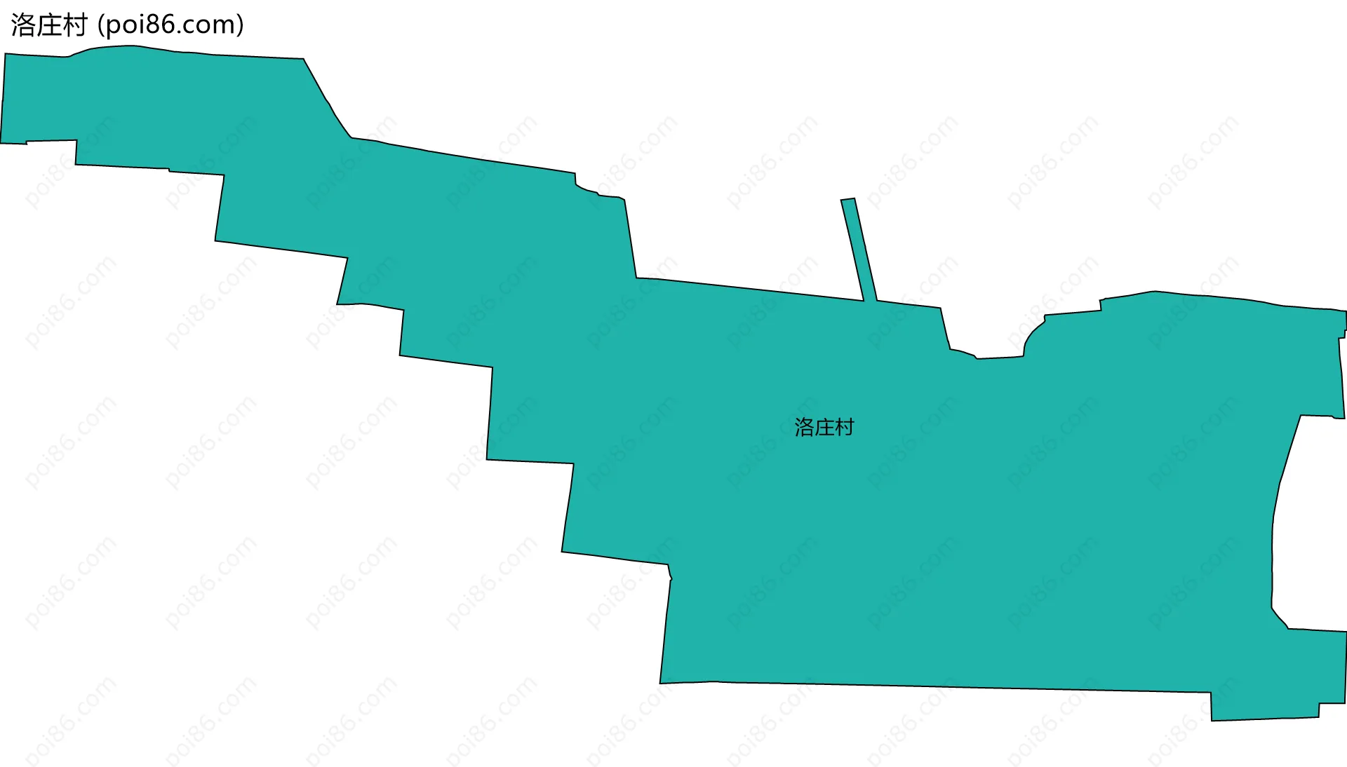洛庄村边界地图