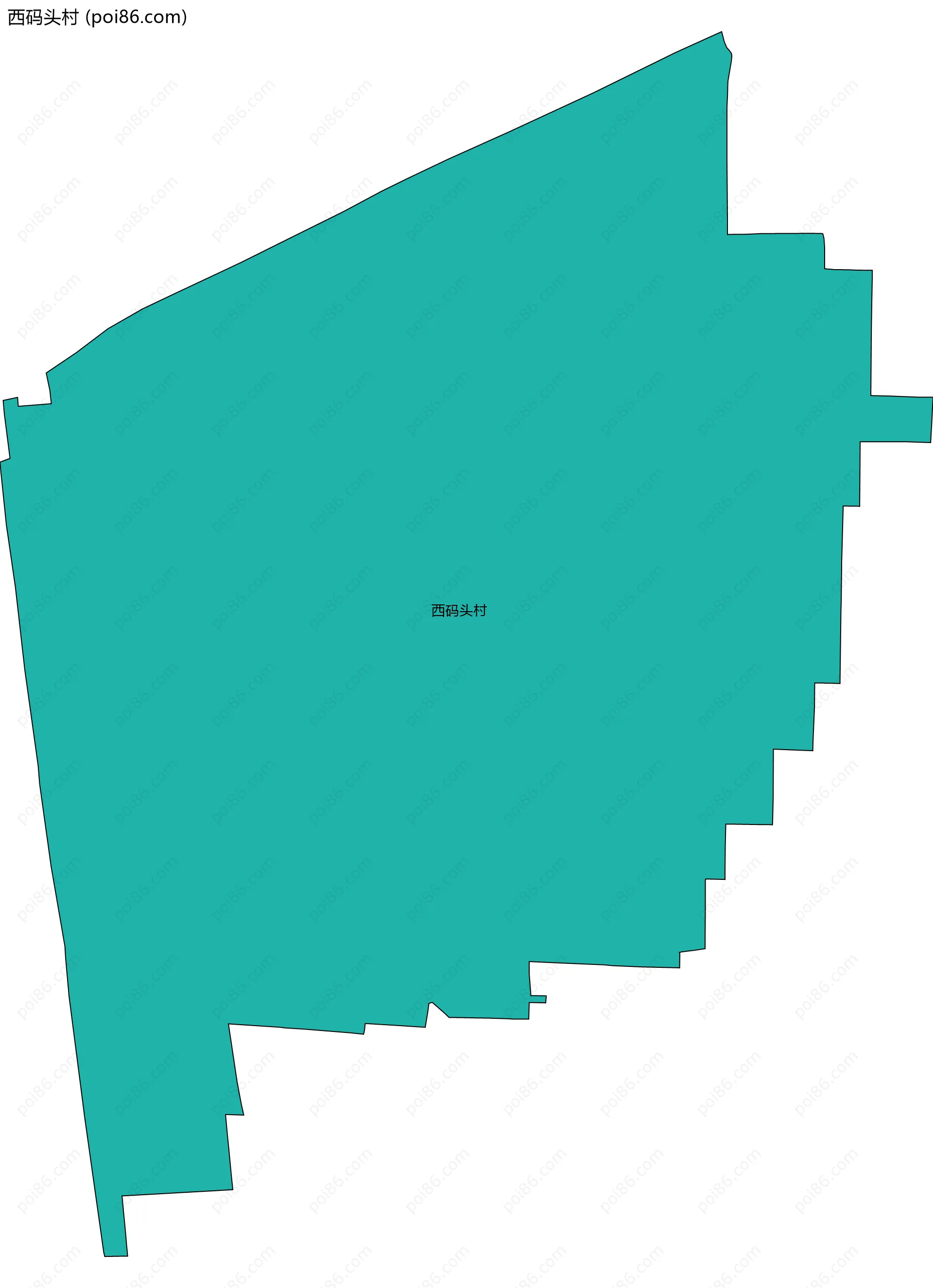 西码头村边界地图