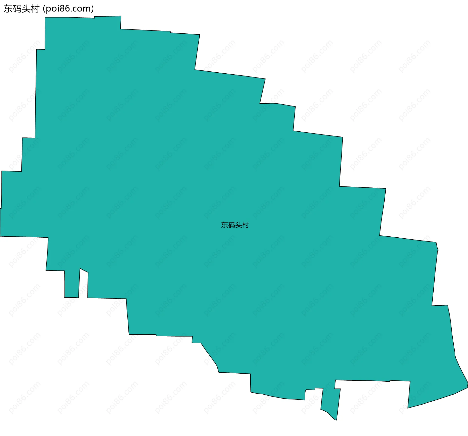 东码头村边界地图