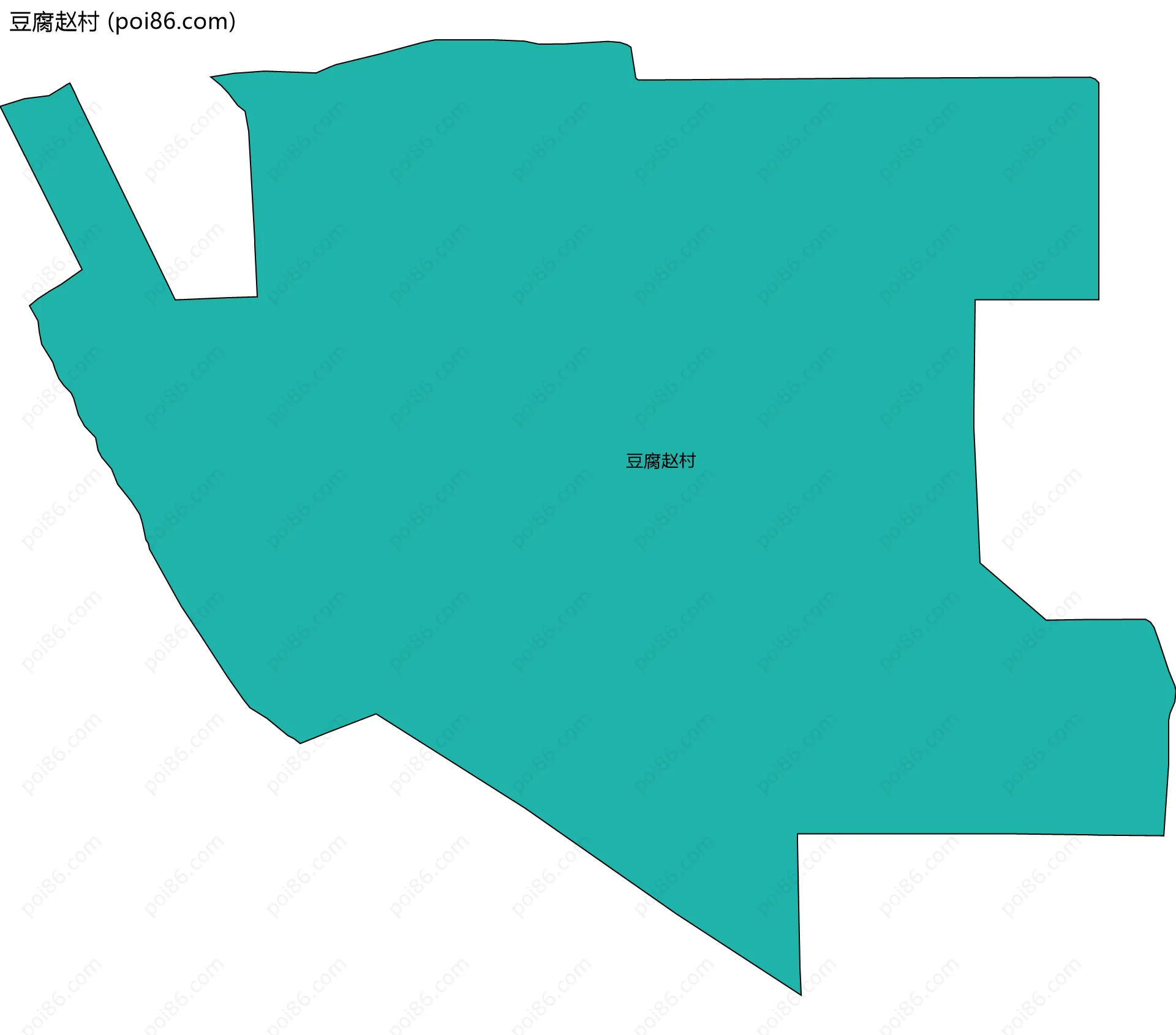 豆腐赵村边界地图