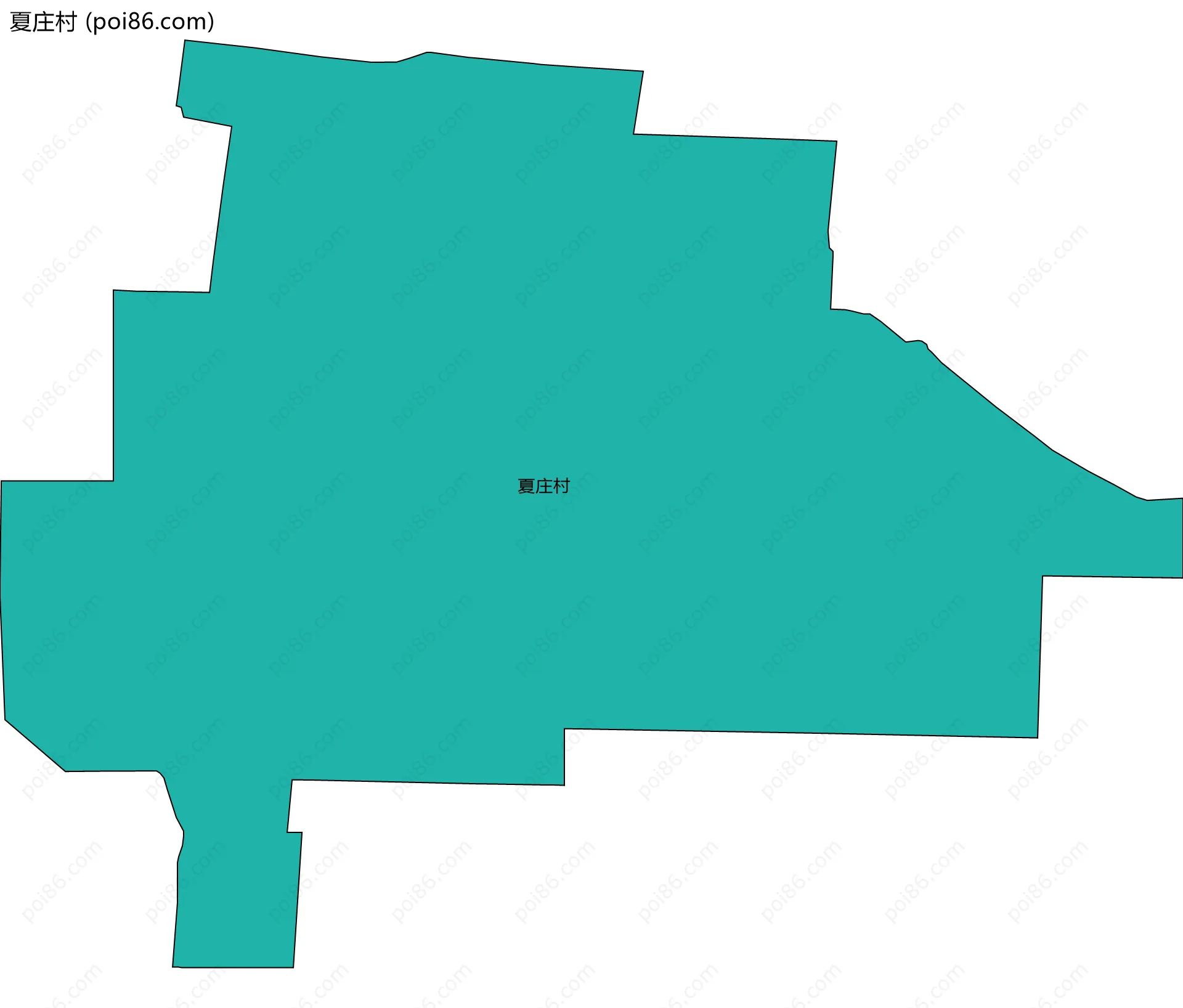 夏庄村边界地图
