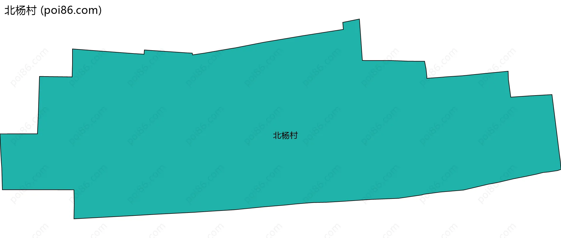 北杨村边界地图