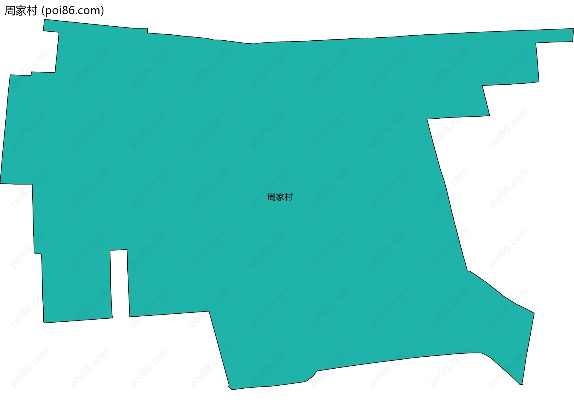 周家村边界地图