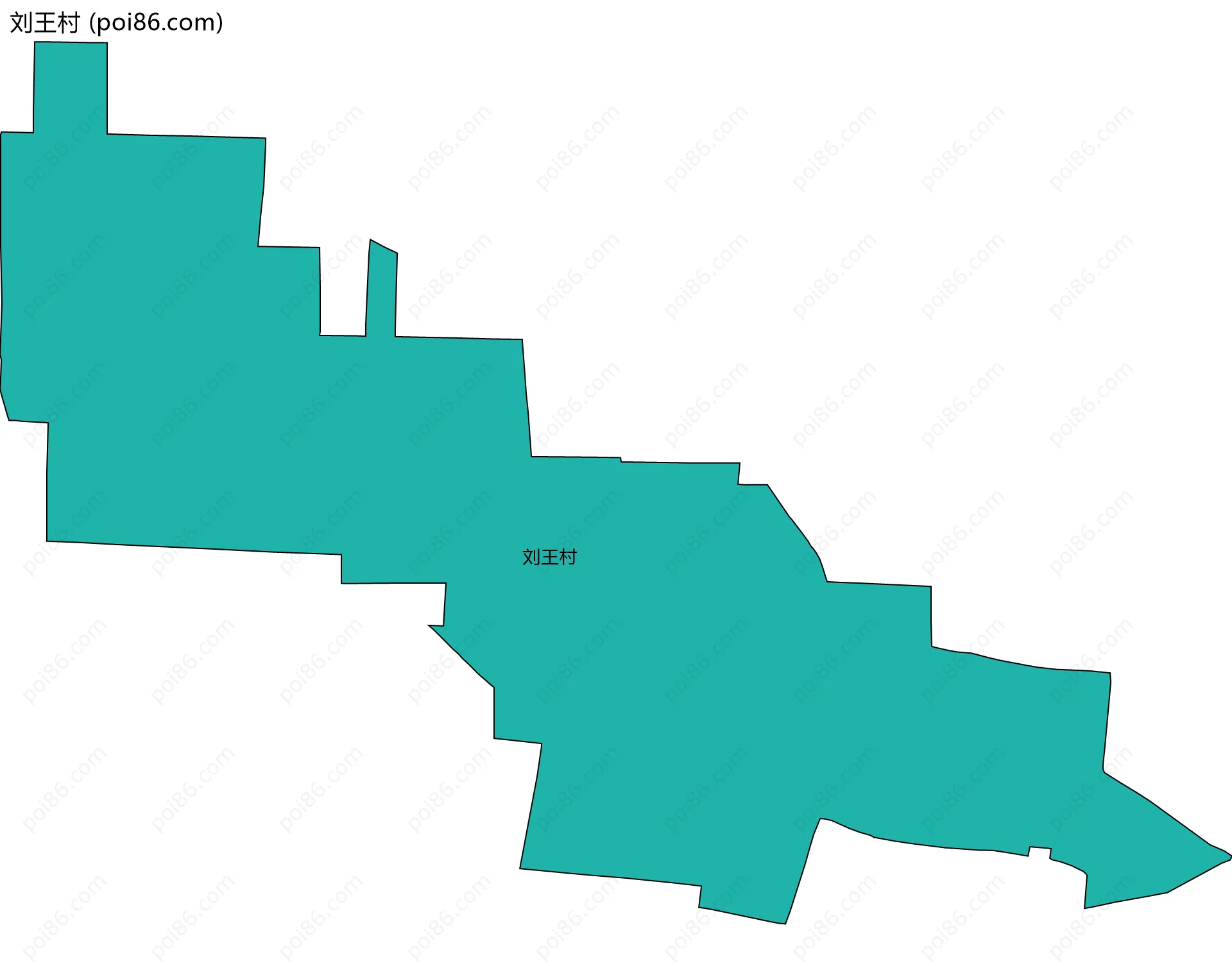 刘王村边界地图