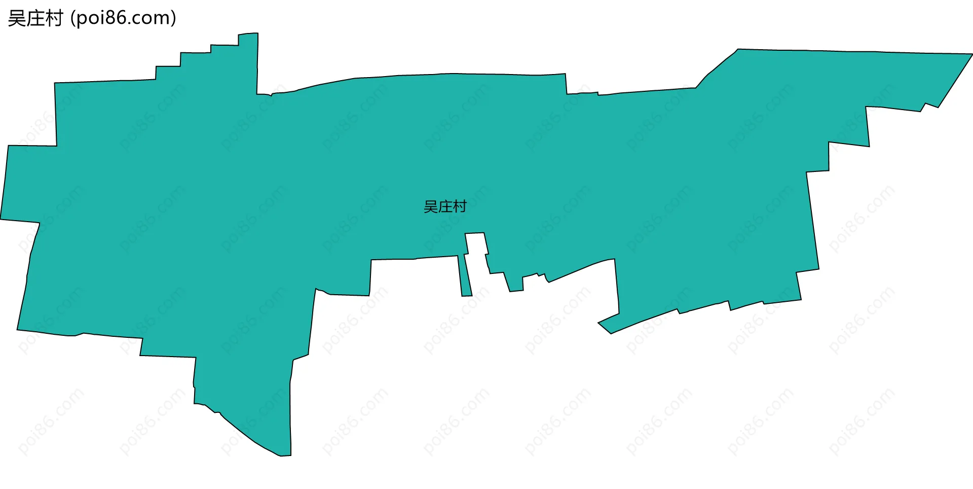 吴庄村边界地图