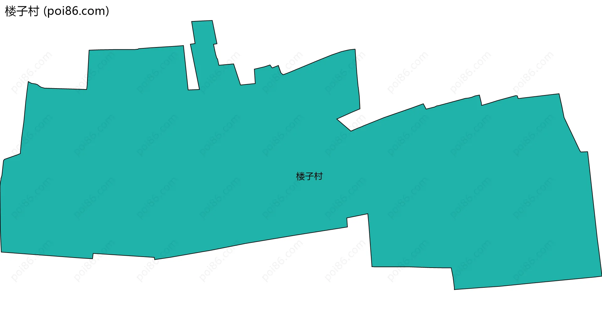 楼子村边界地图