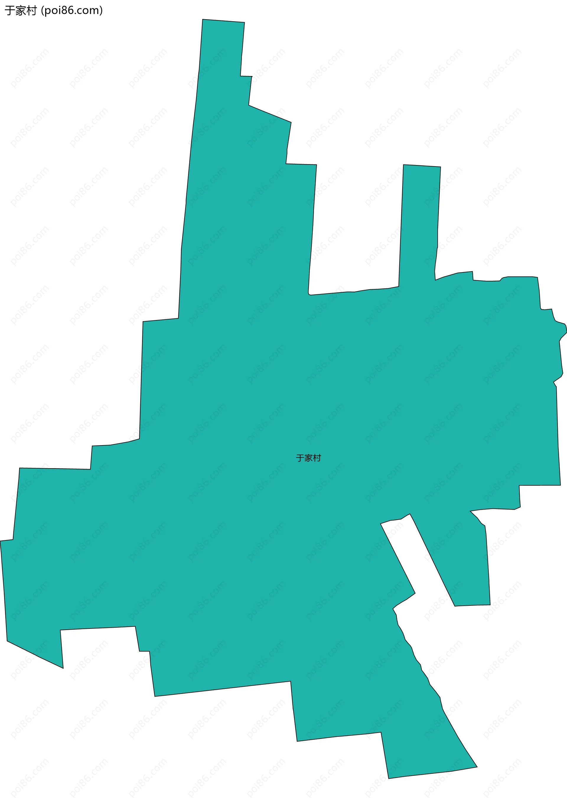 于家村边界地图