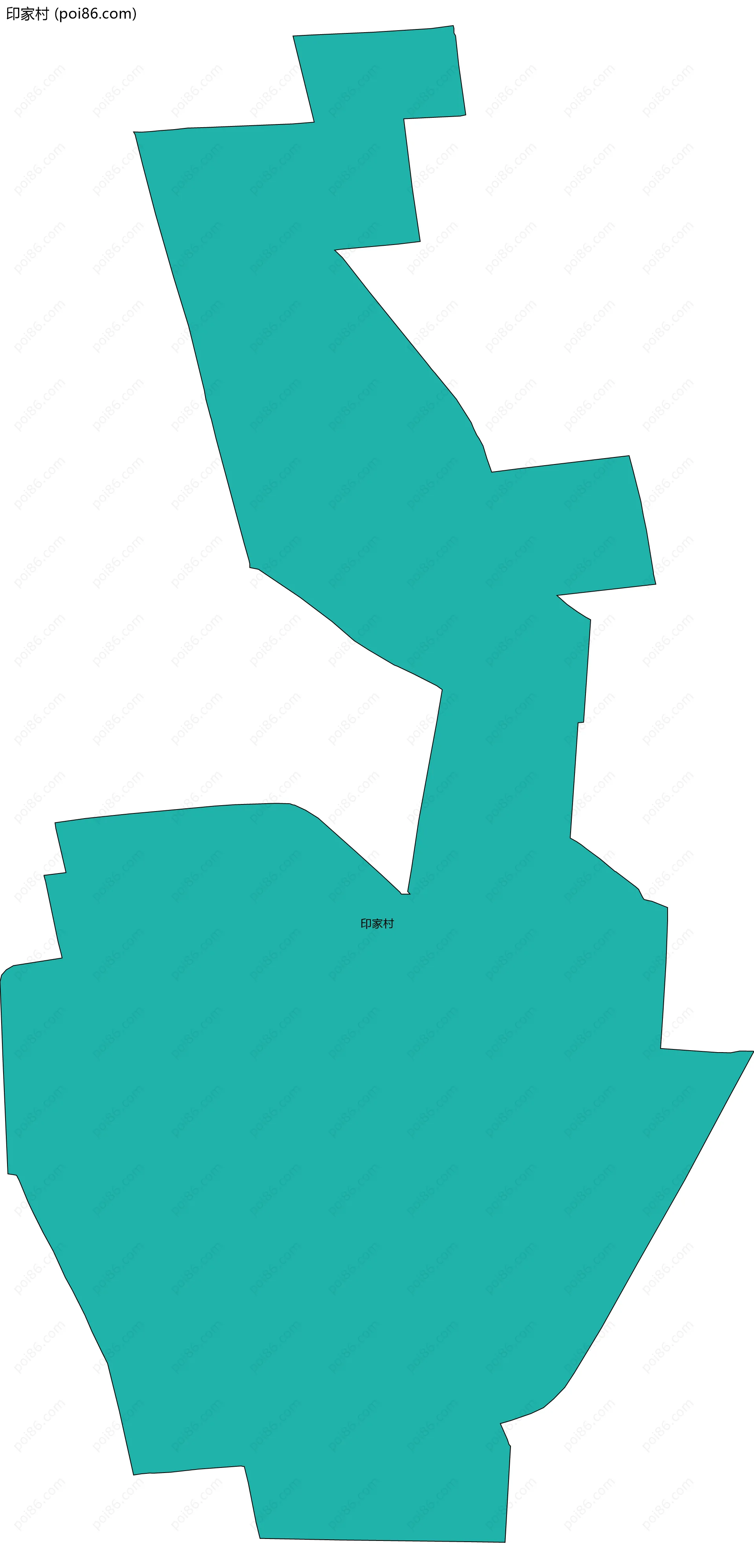 印家村边界地图