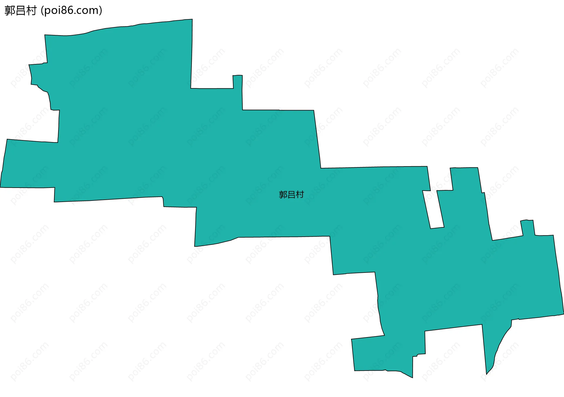 郭吕村边界地图