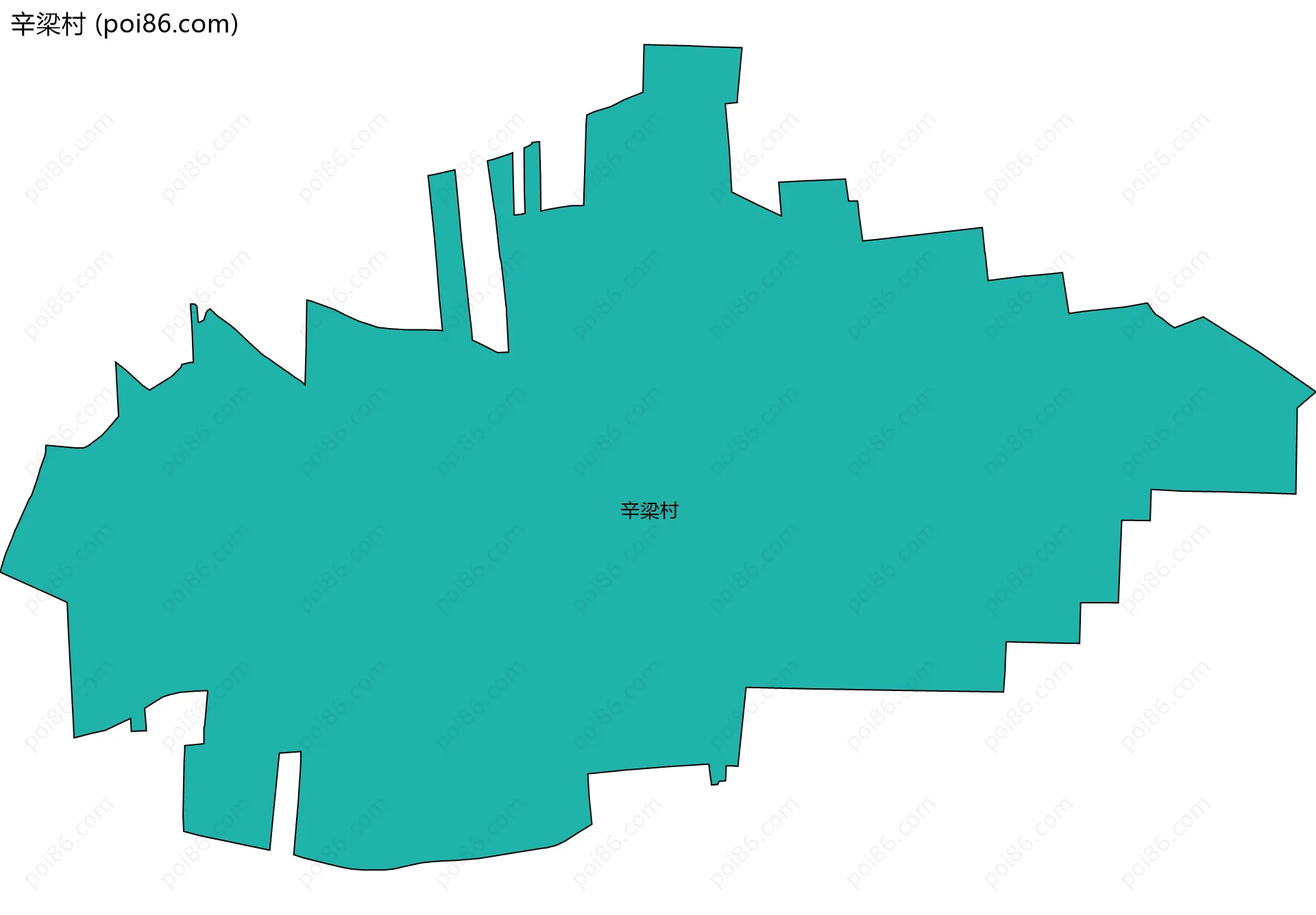 辛梁村边界地图