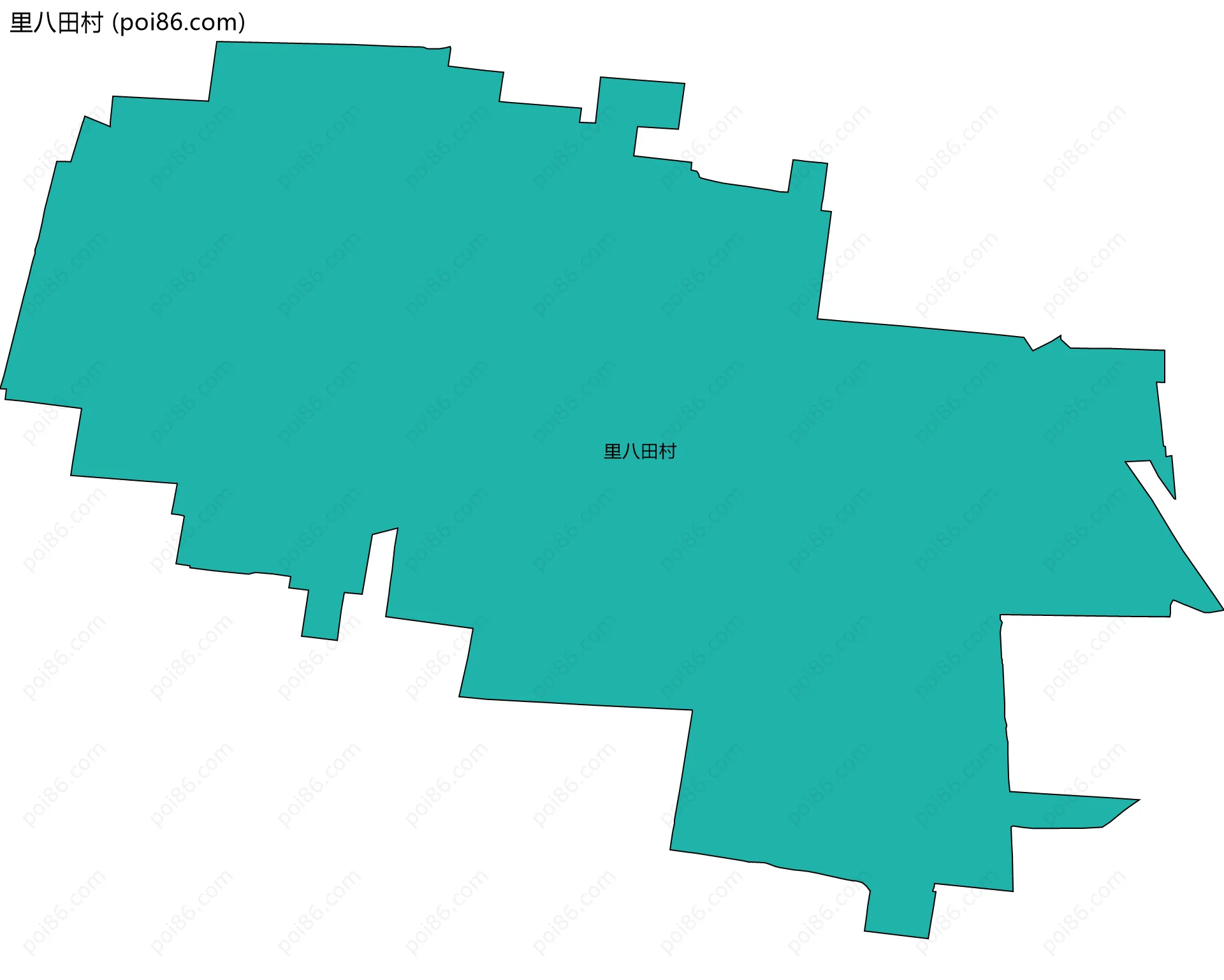 里八田村边界地图