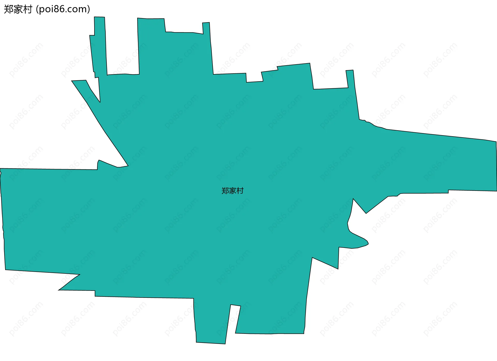 郑家村边界地图