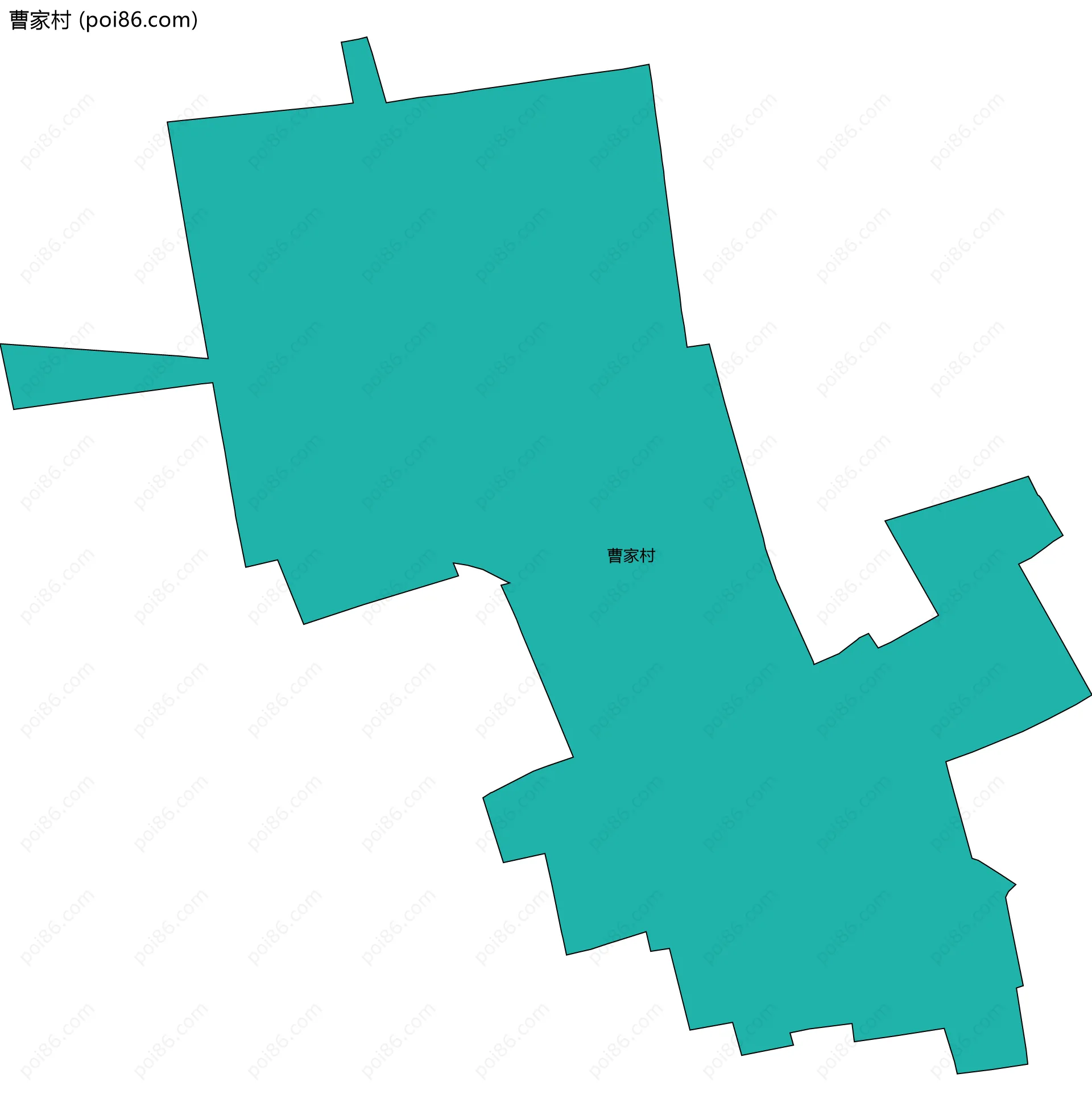 曹家村边界地图