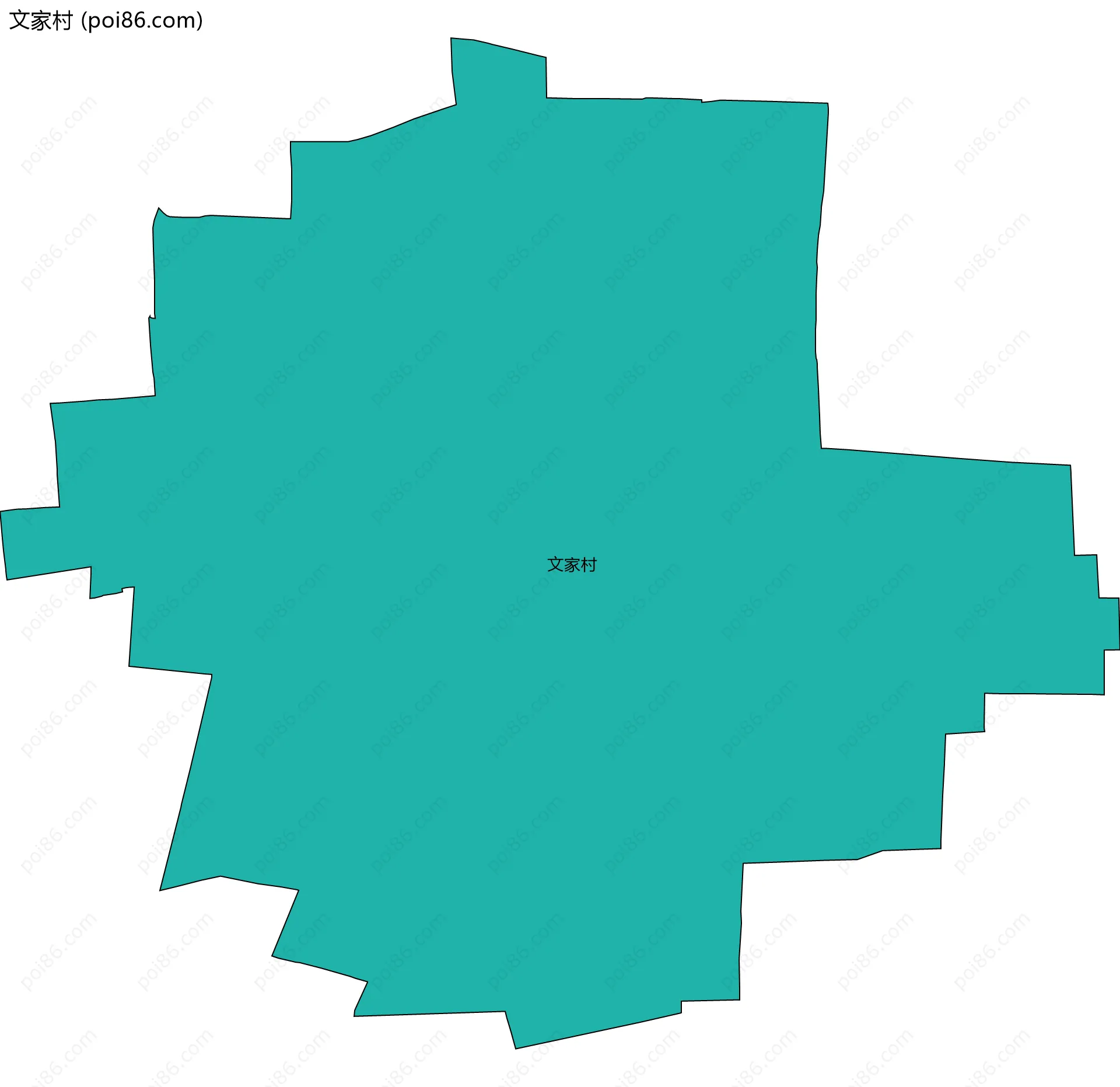 文家村边界地图