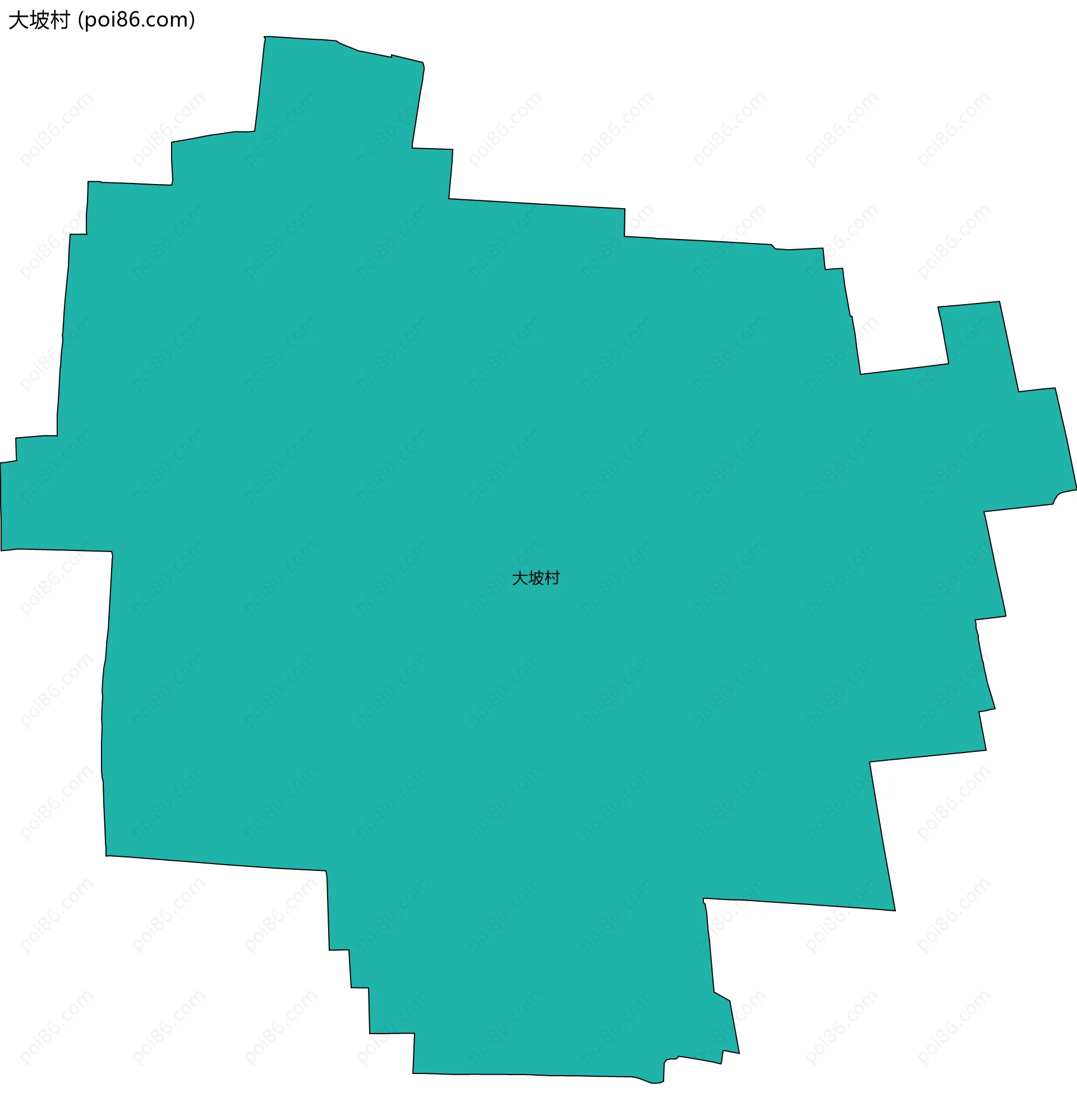 大坡村边界地图