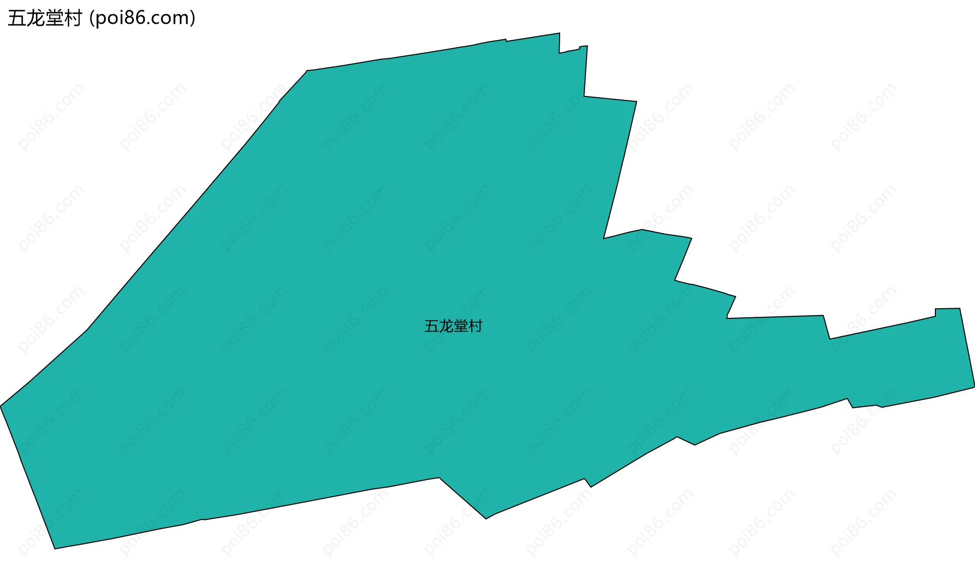 五龙堂村边界地图