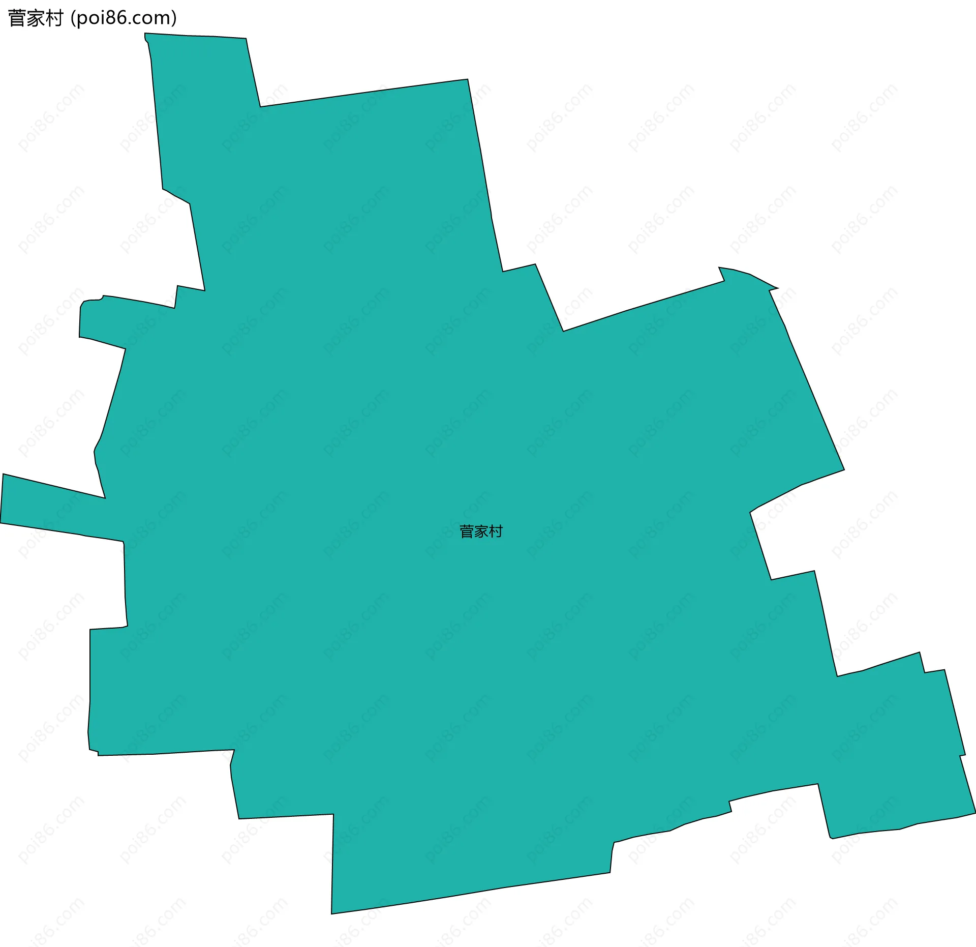 菅家村边界地图