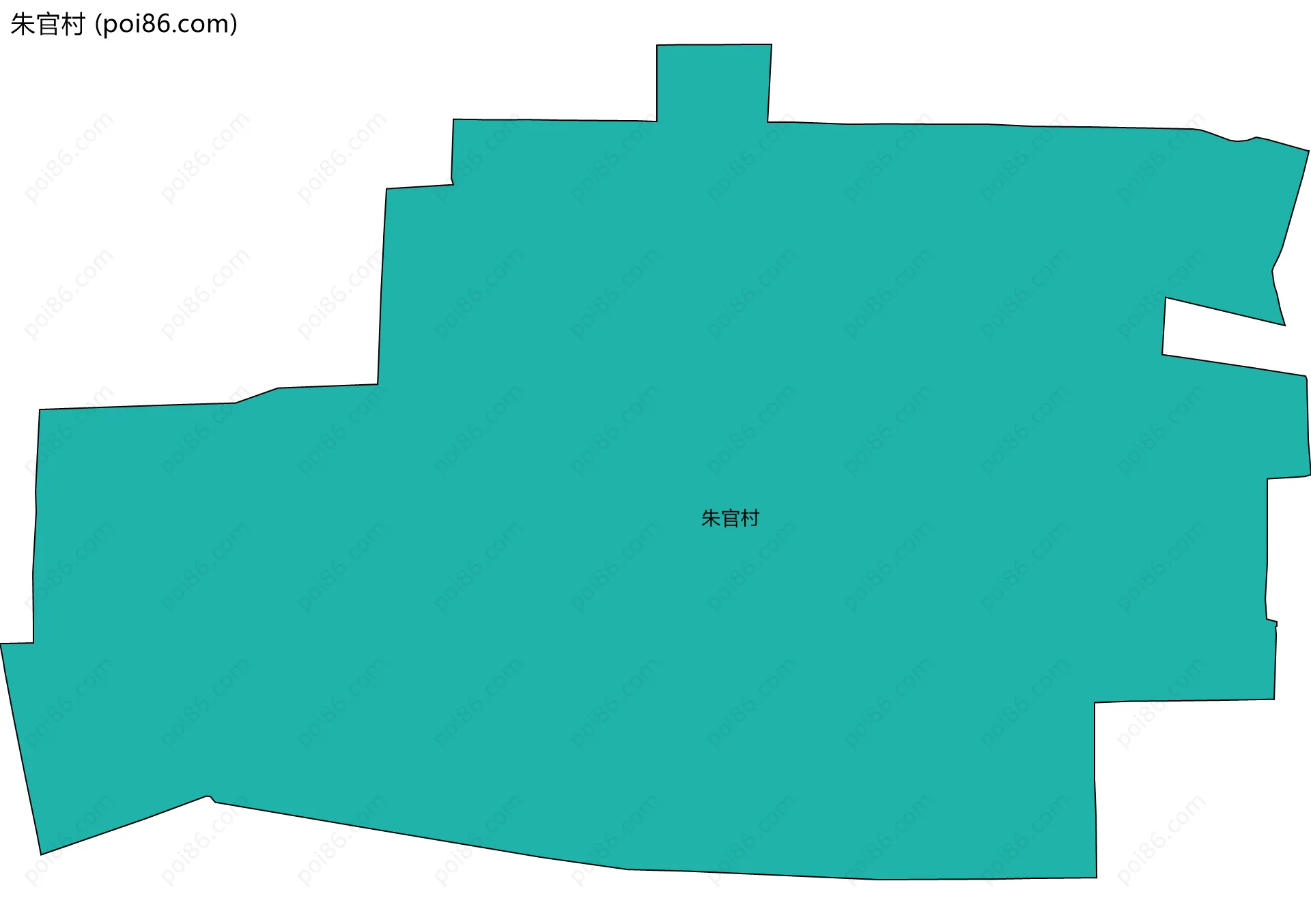 朱官村边界地图