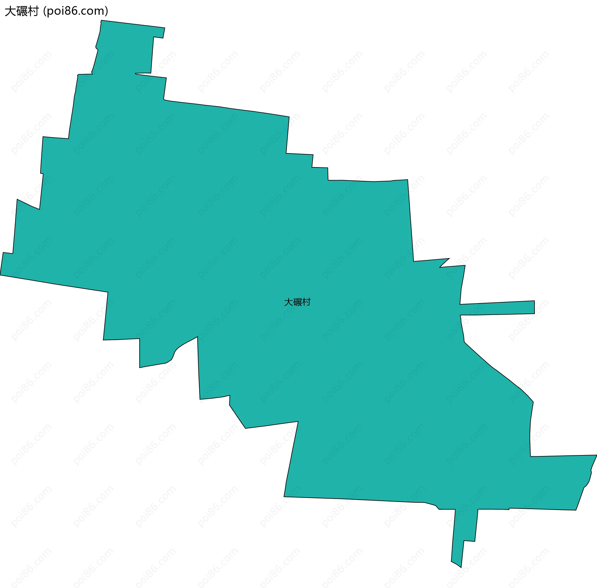 大碾村边界地图
