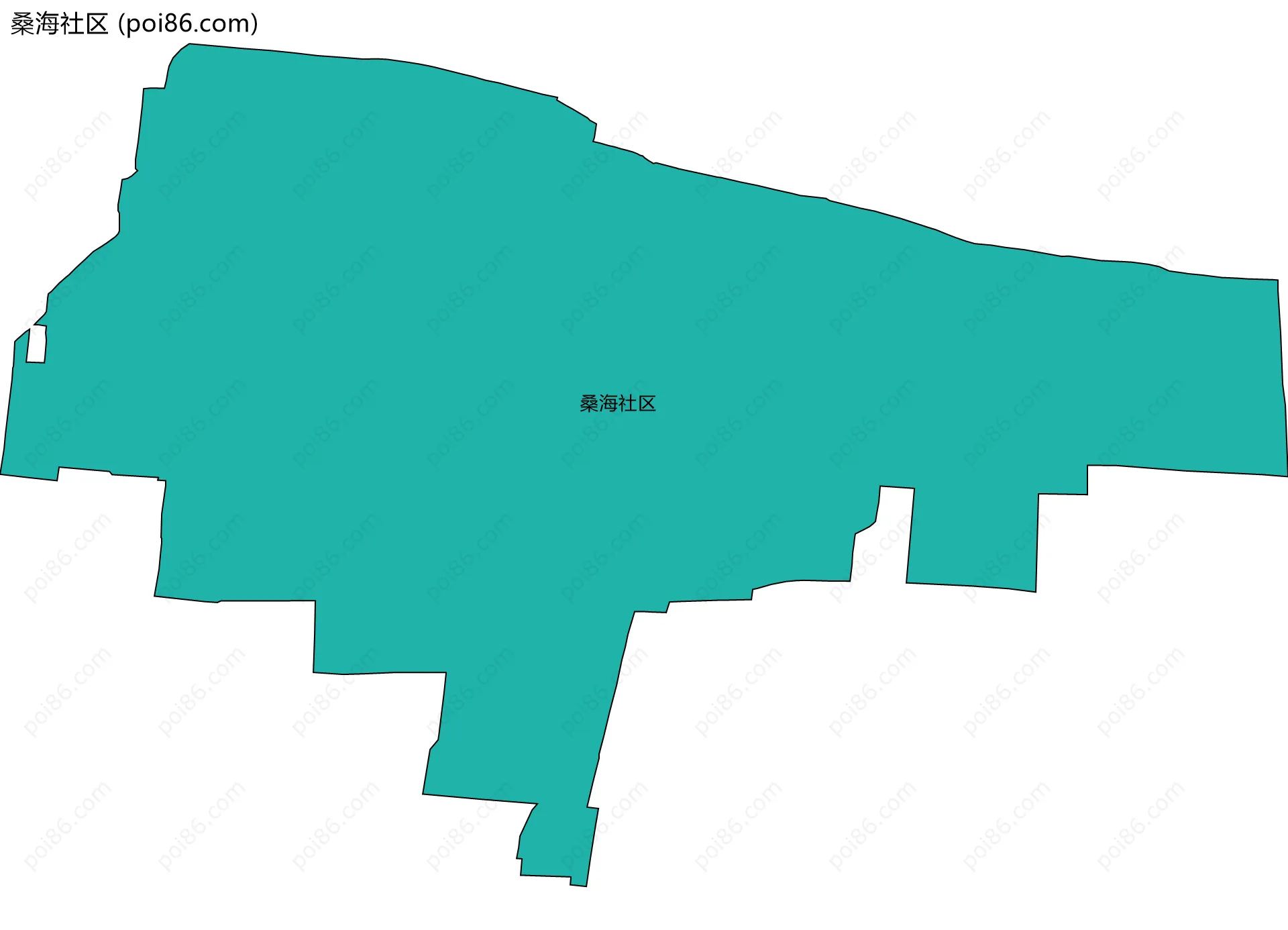 桑海社区边界地图