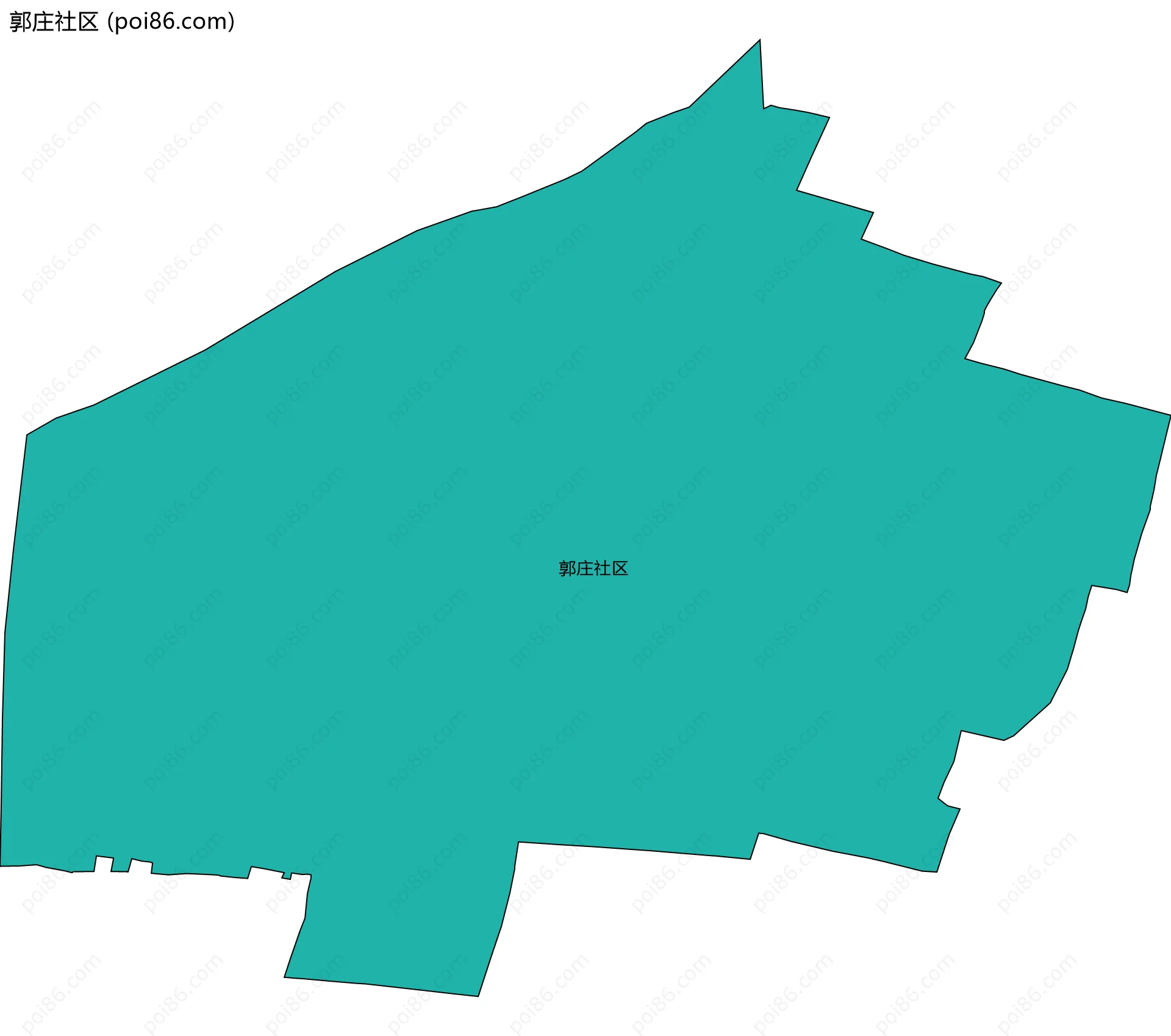 郭庄社区边界地图