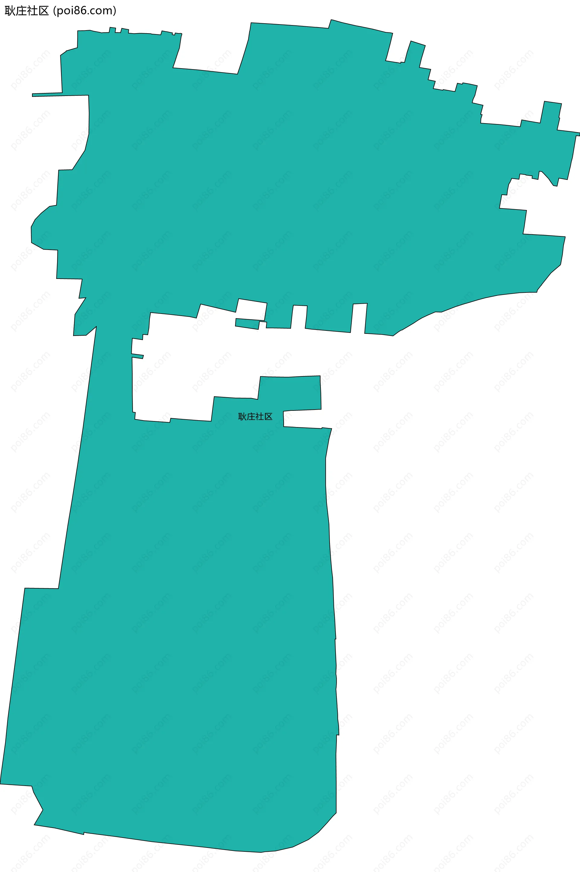 耿庄社区边界地图